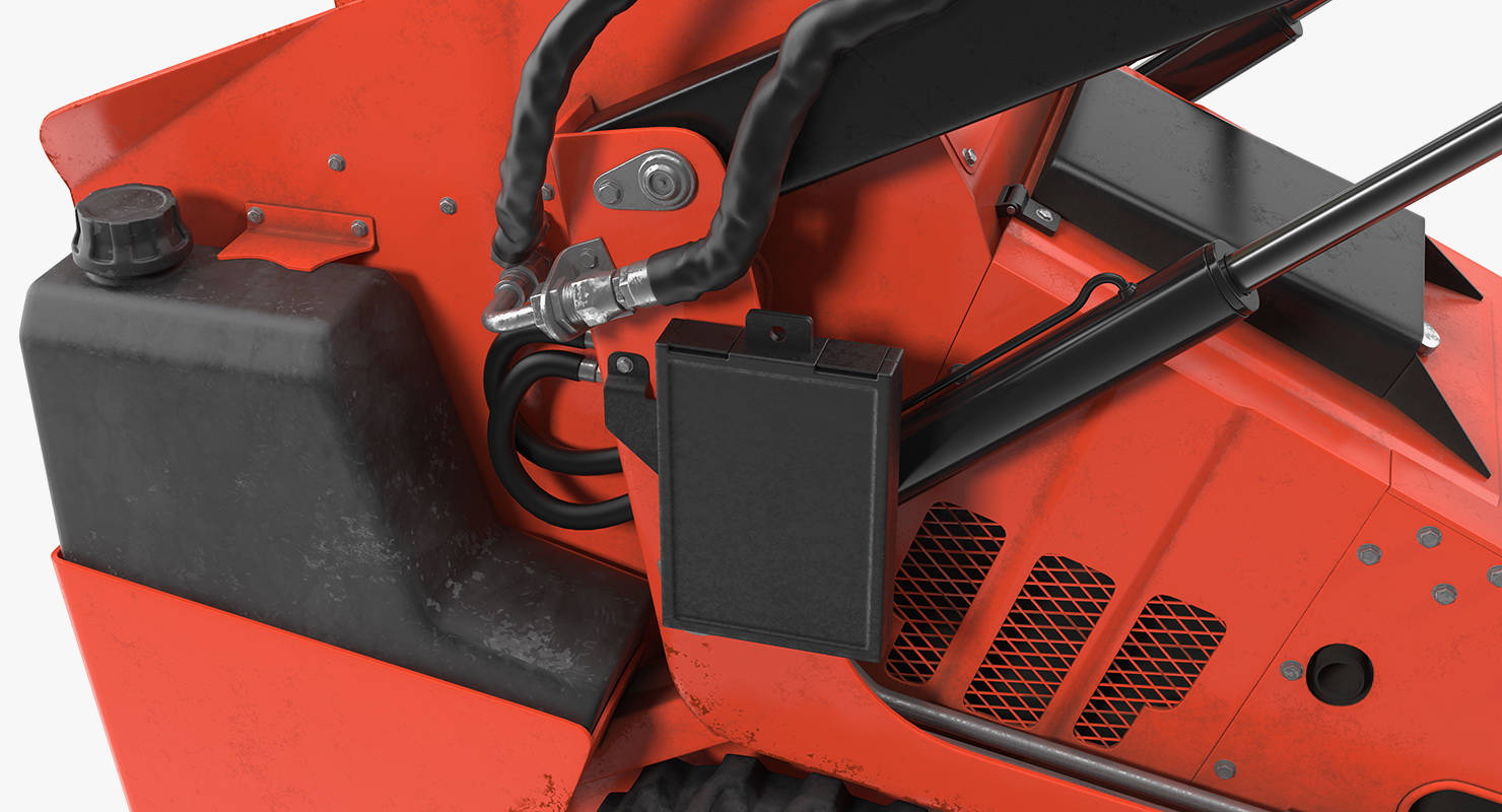 3D model Mini Skid Steer with Grapple Rigged