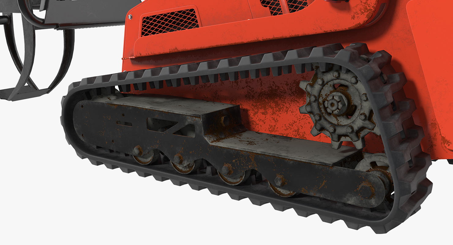 3D model Mini Skid Steer with Grapple Rigged