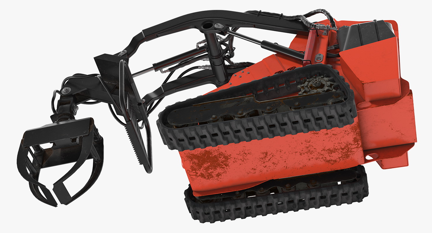 3D model Mini Skid Steer with Grapple Rigged