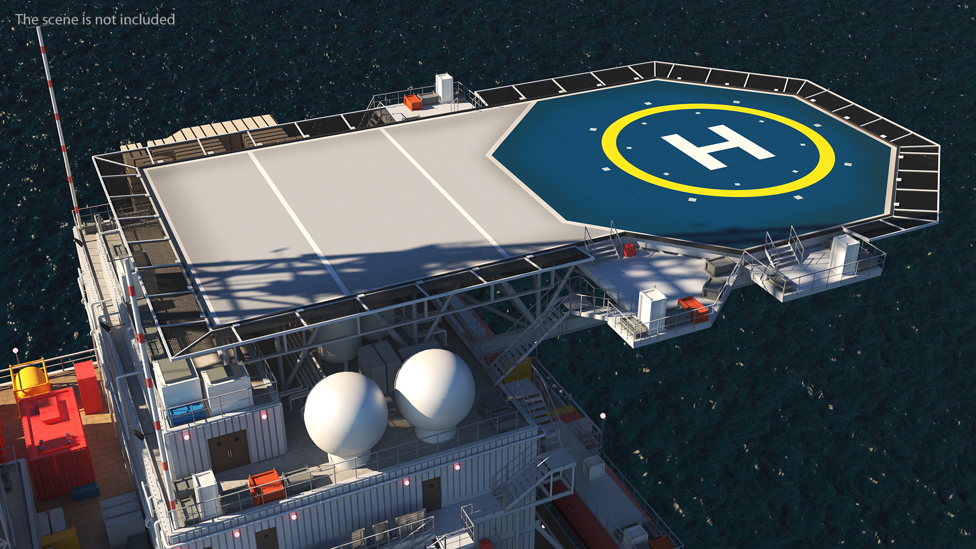 3D Spar Platform model