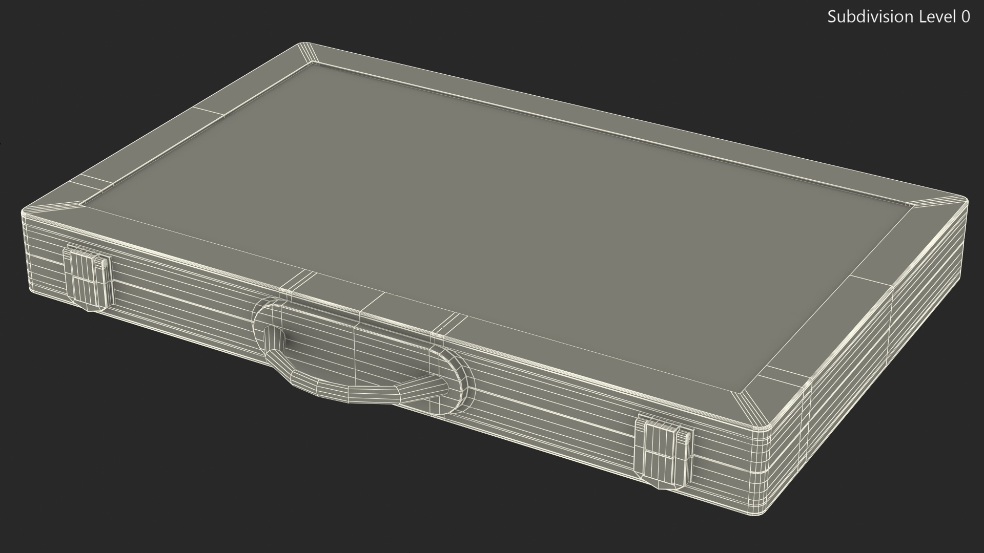 3D Folded Backgammon Board Game Case model