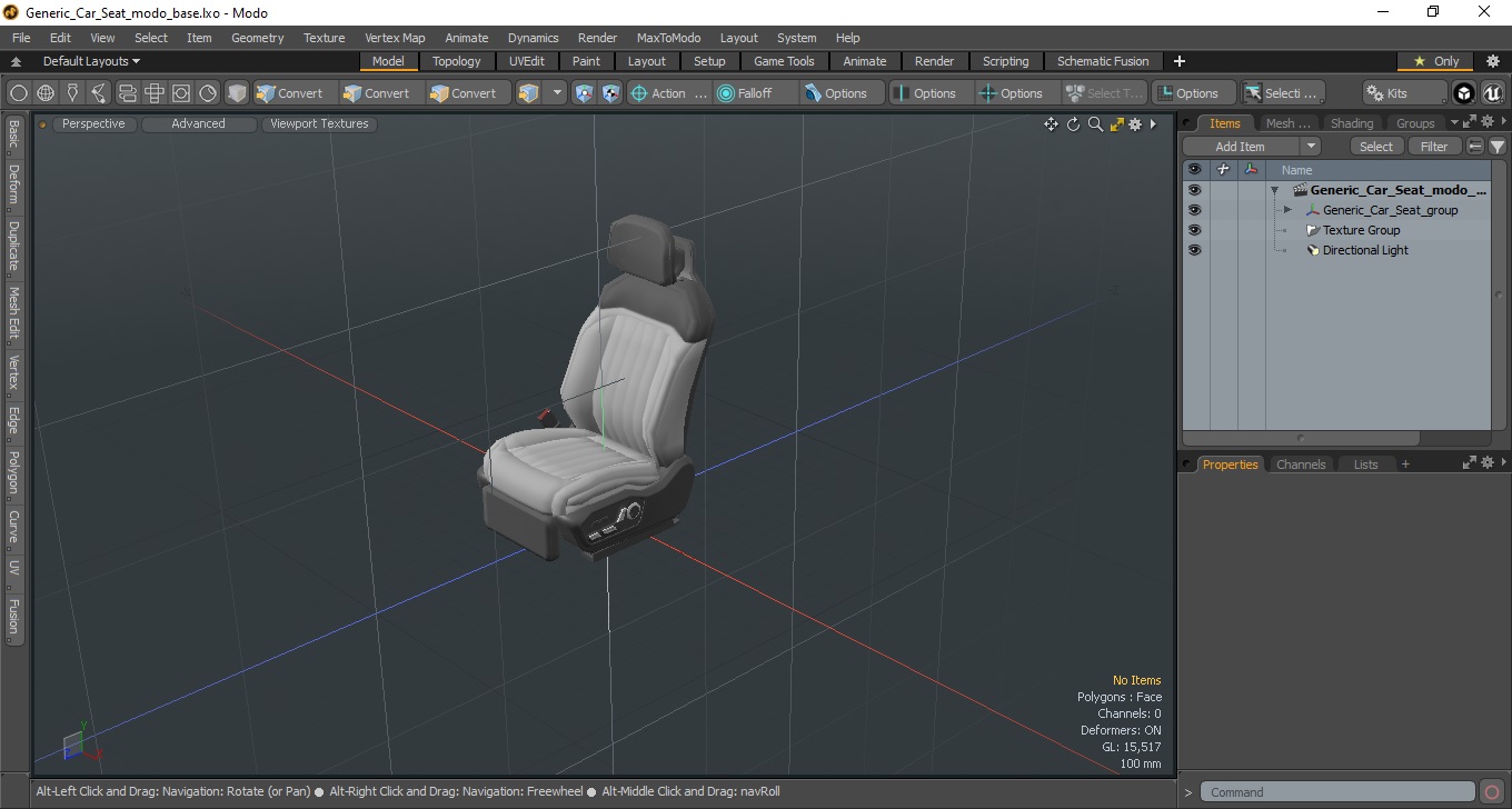 3D model Car Seat