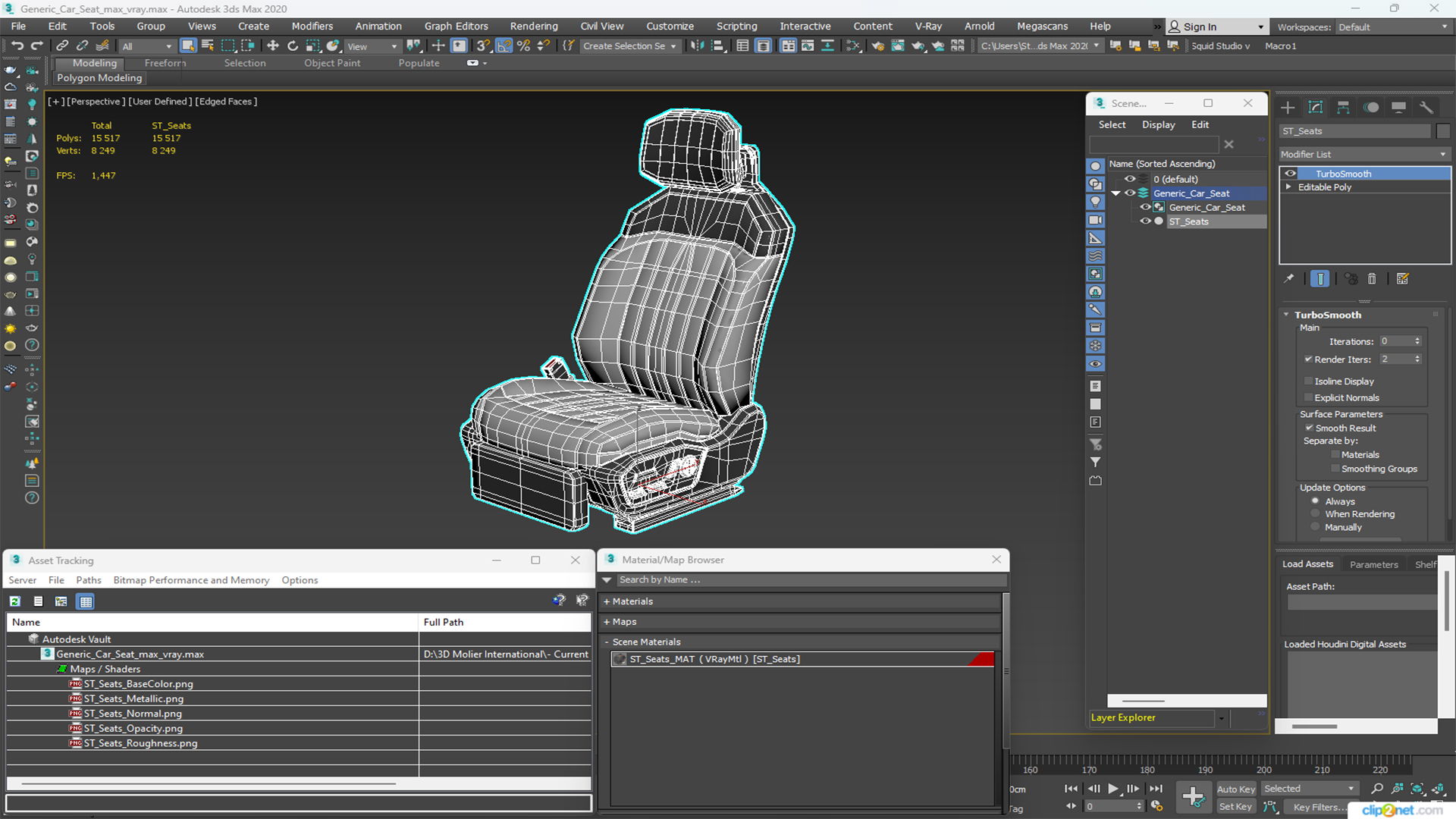 3D model Car Seat