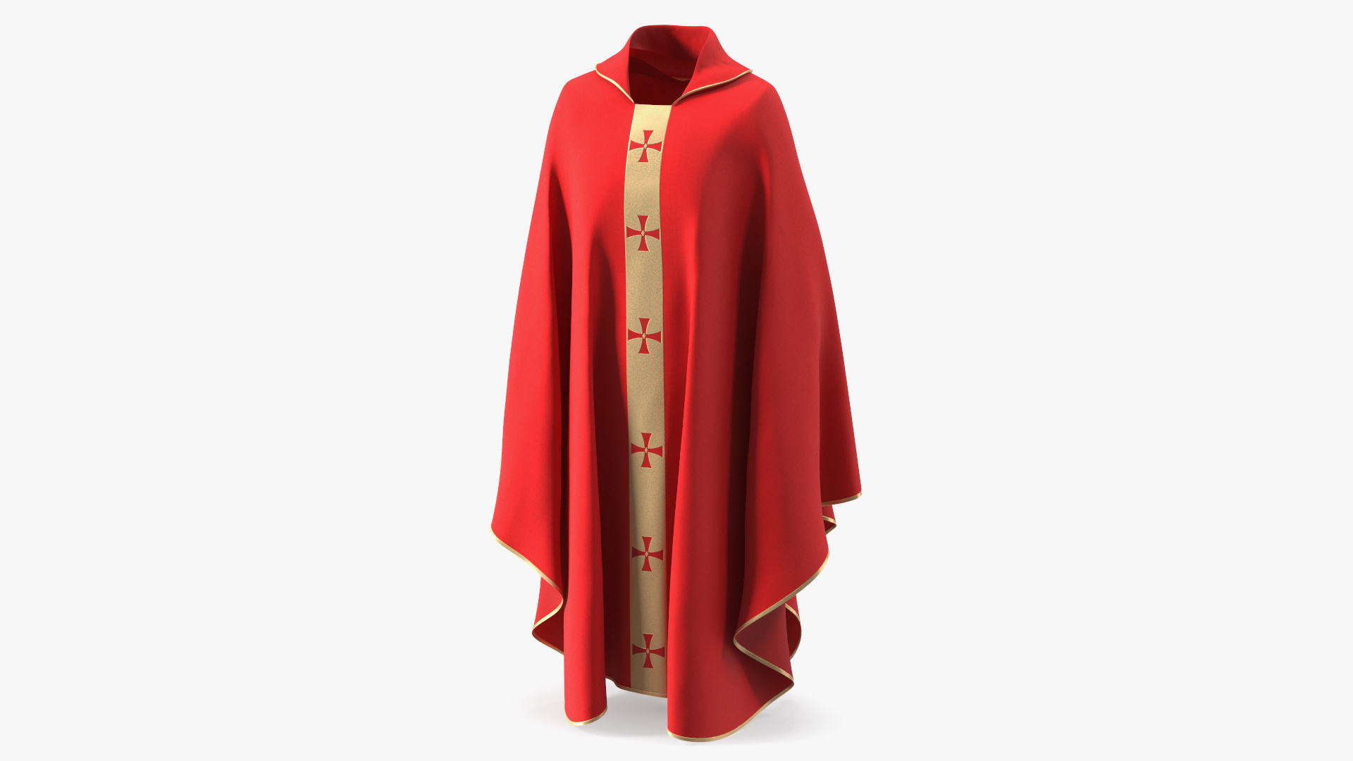 3D Liturgical Vestment Red Robe model