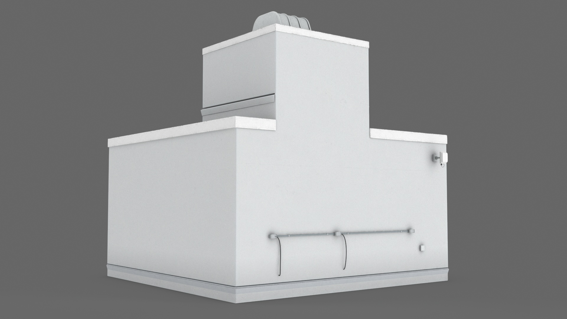 3D model Rooftop Entrance Exterior