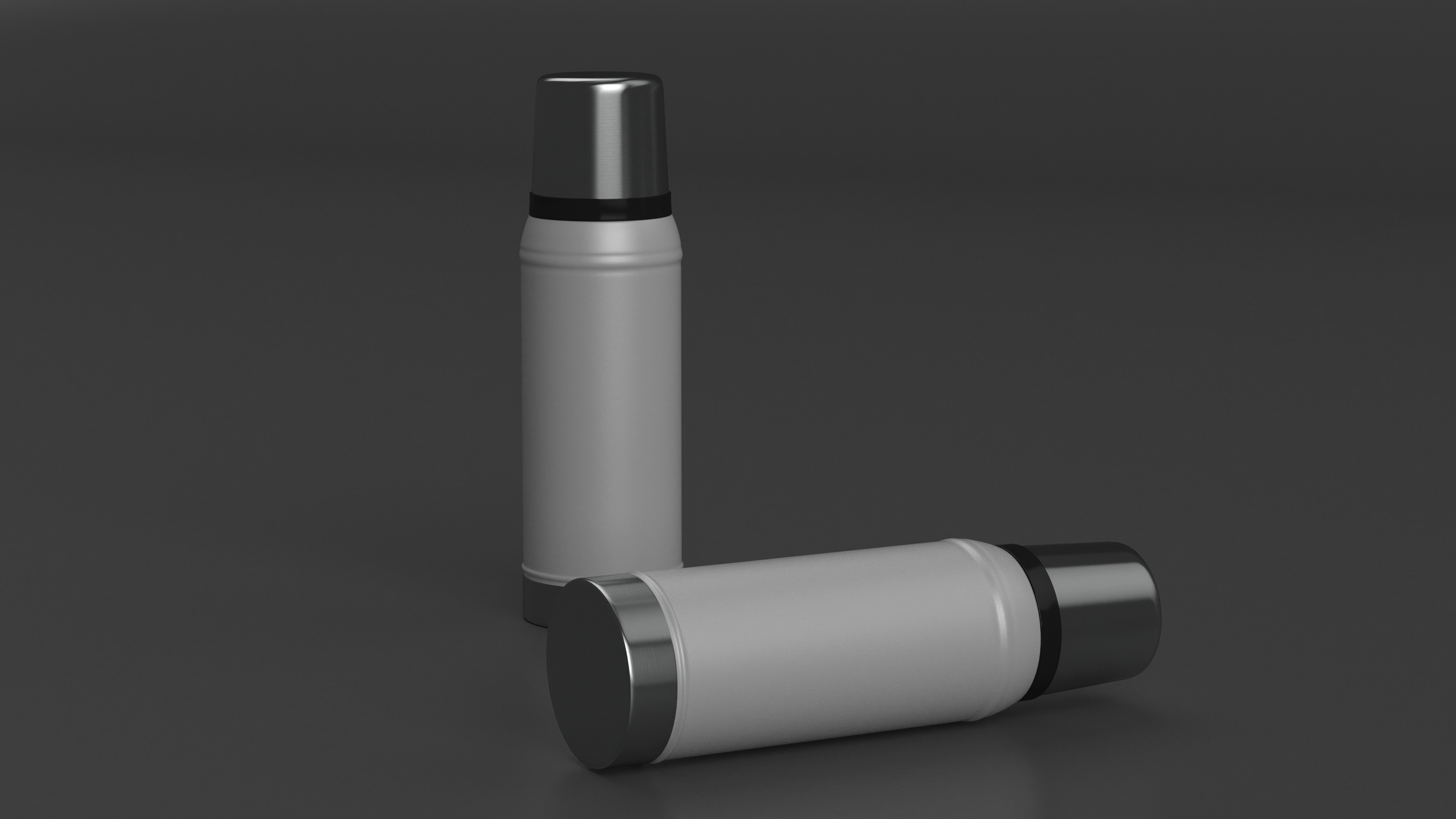 Thermos Flask White 3D model