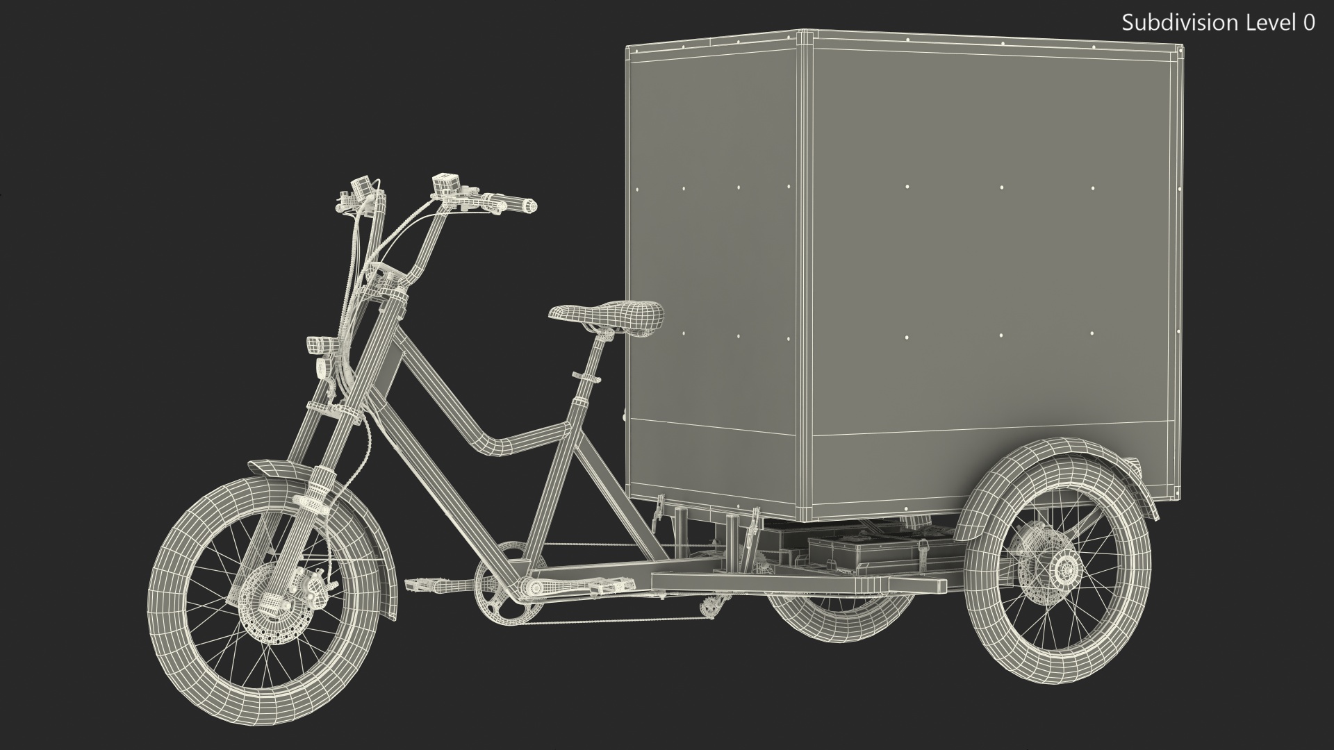 3D model Rad Power Bike RadBurro with Cargo Box Rigged