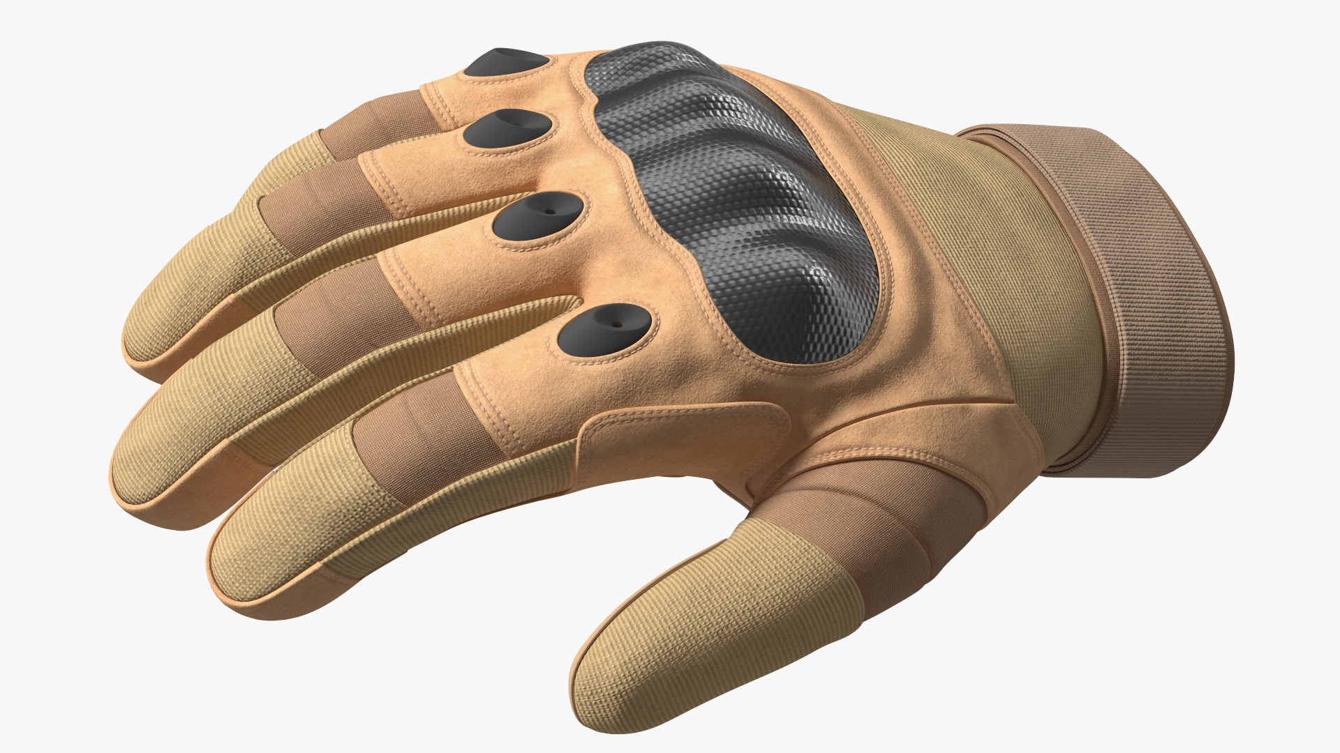 3D Protective Gloves Brown model