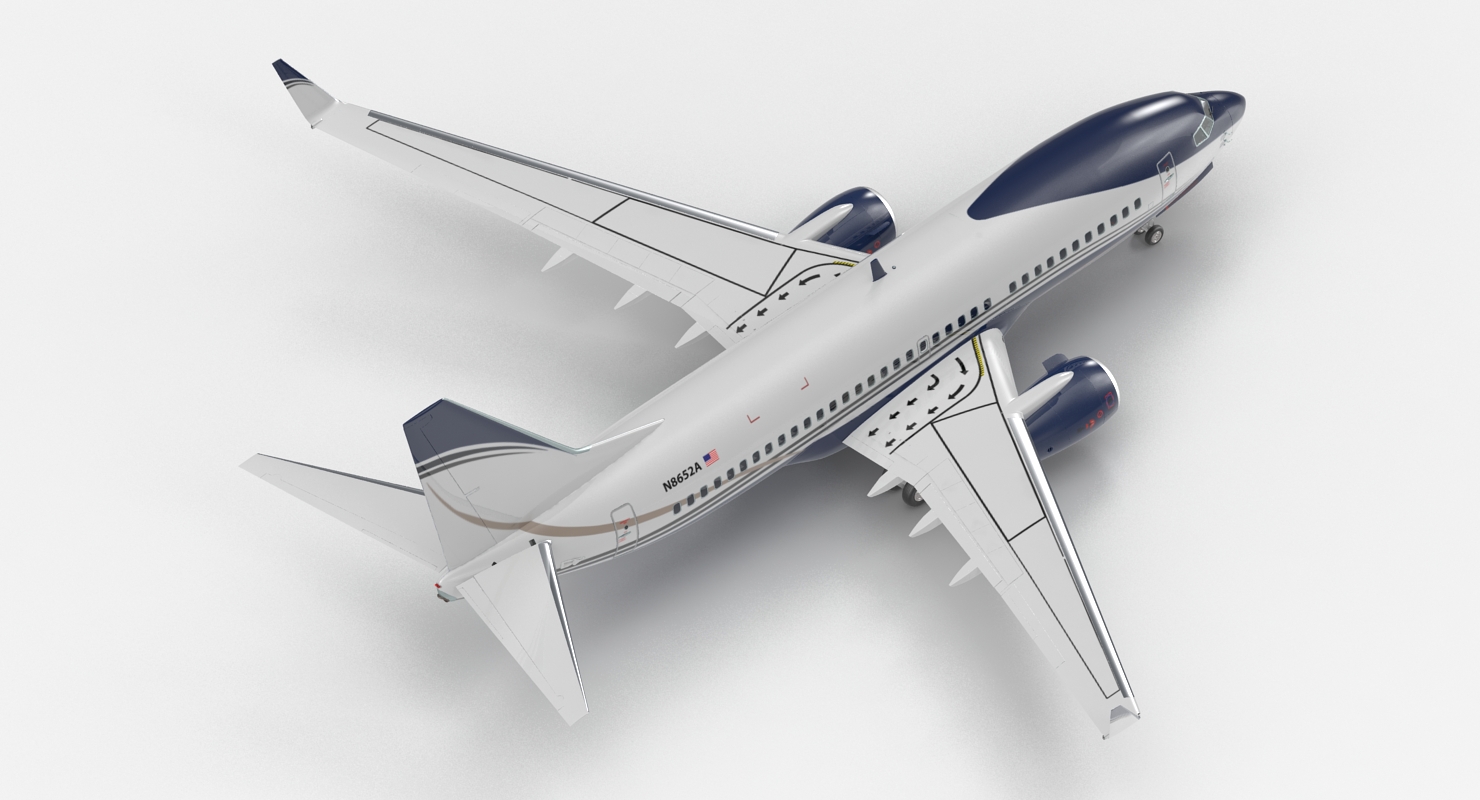 Boeing 737 700 Generic Rigged 3D model