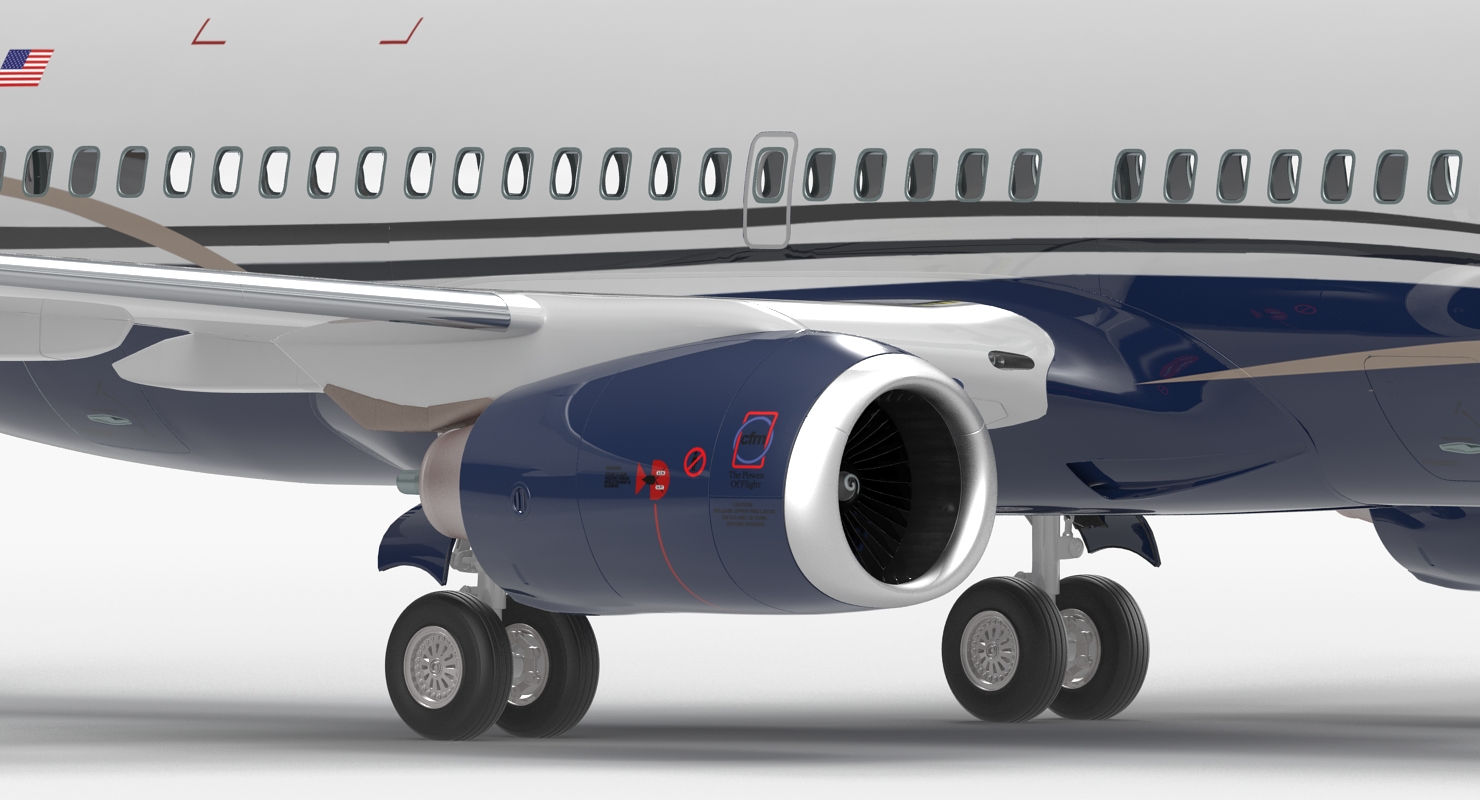 Boeing 737 700 Generic Rigged 3D model