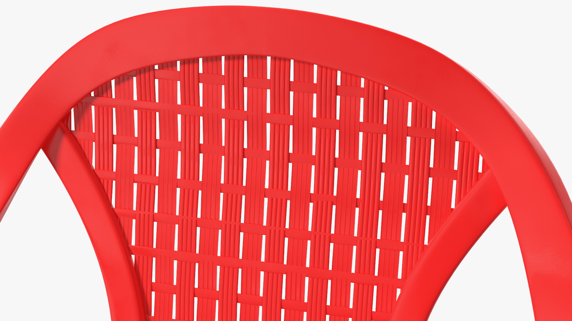 3D Perforated Plastic Armchair Red