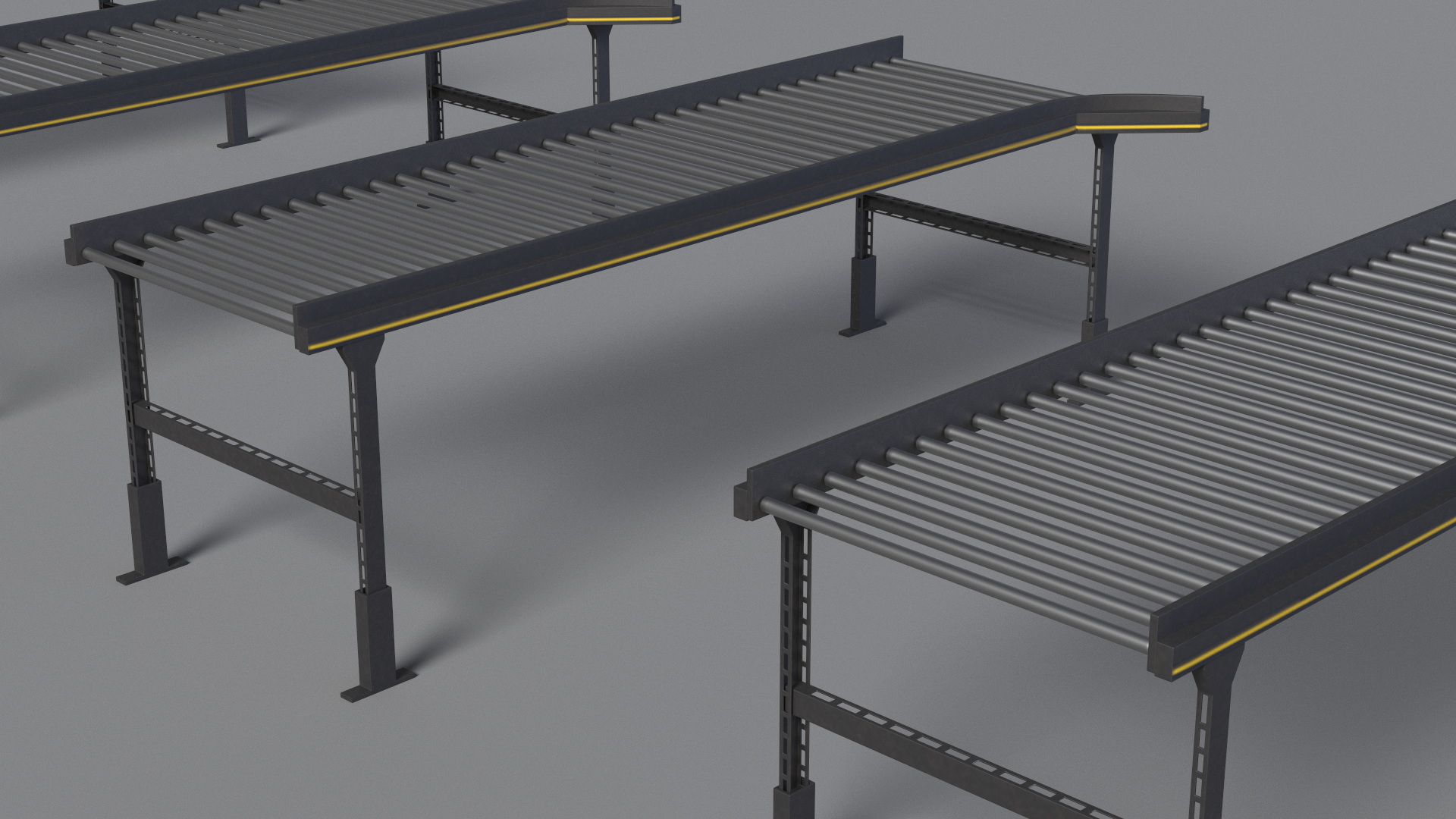 3D model Factory Roller Table