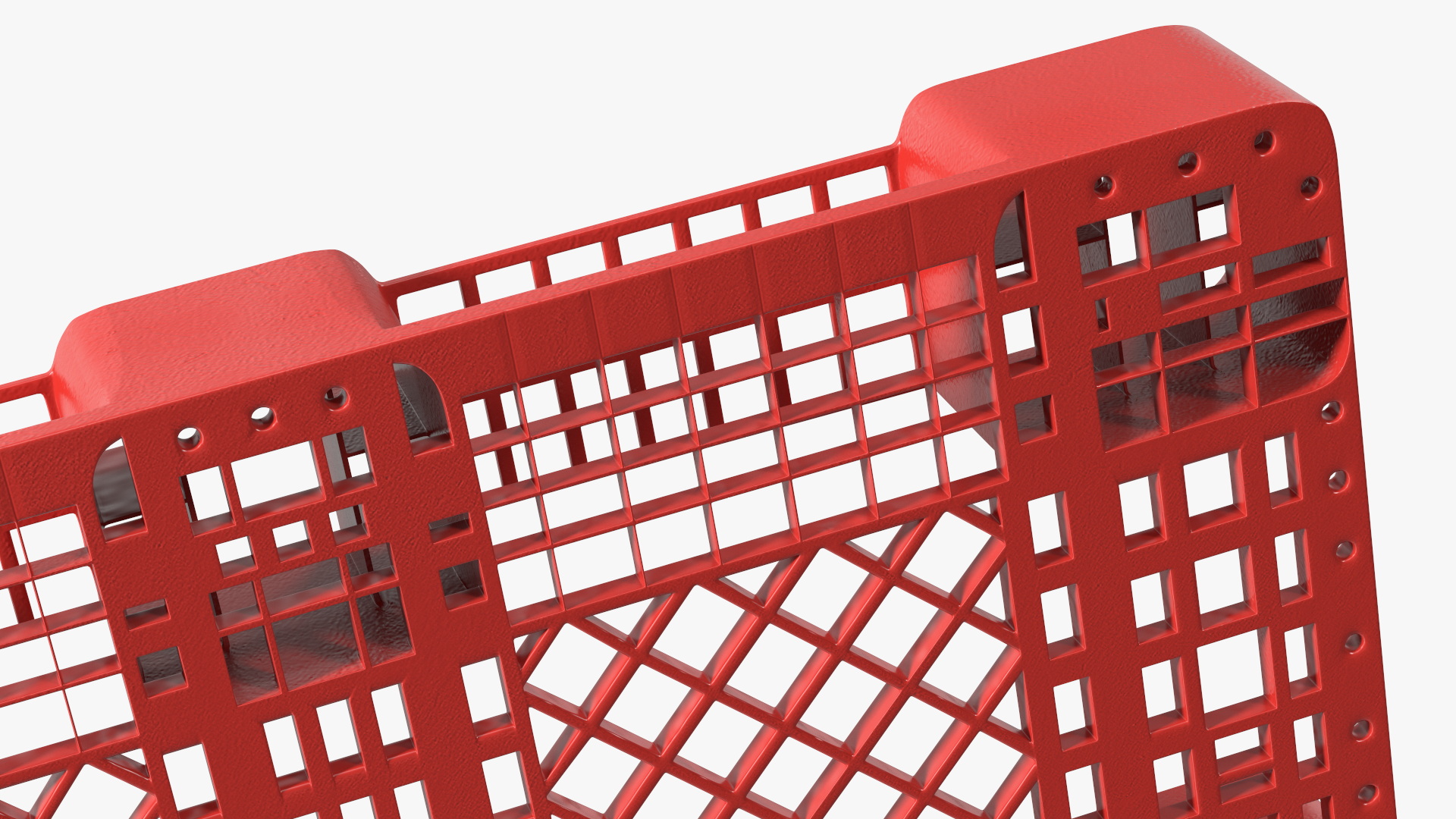 3D Red Plastic Pallet model