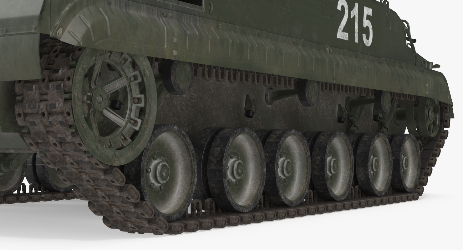 Russian Armored Vehicle BMP 3 Green Rigged 3D