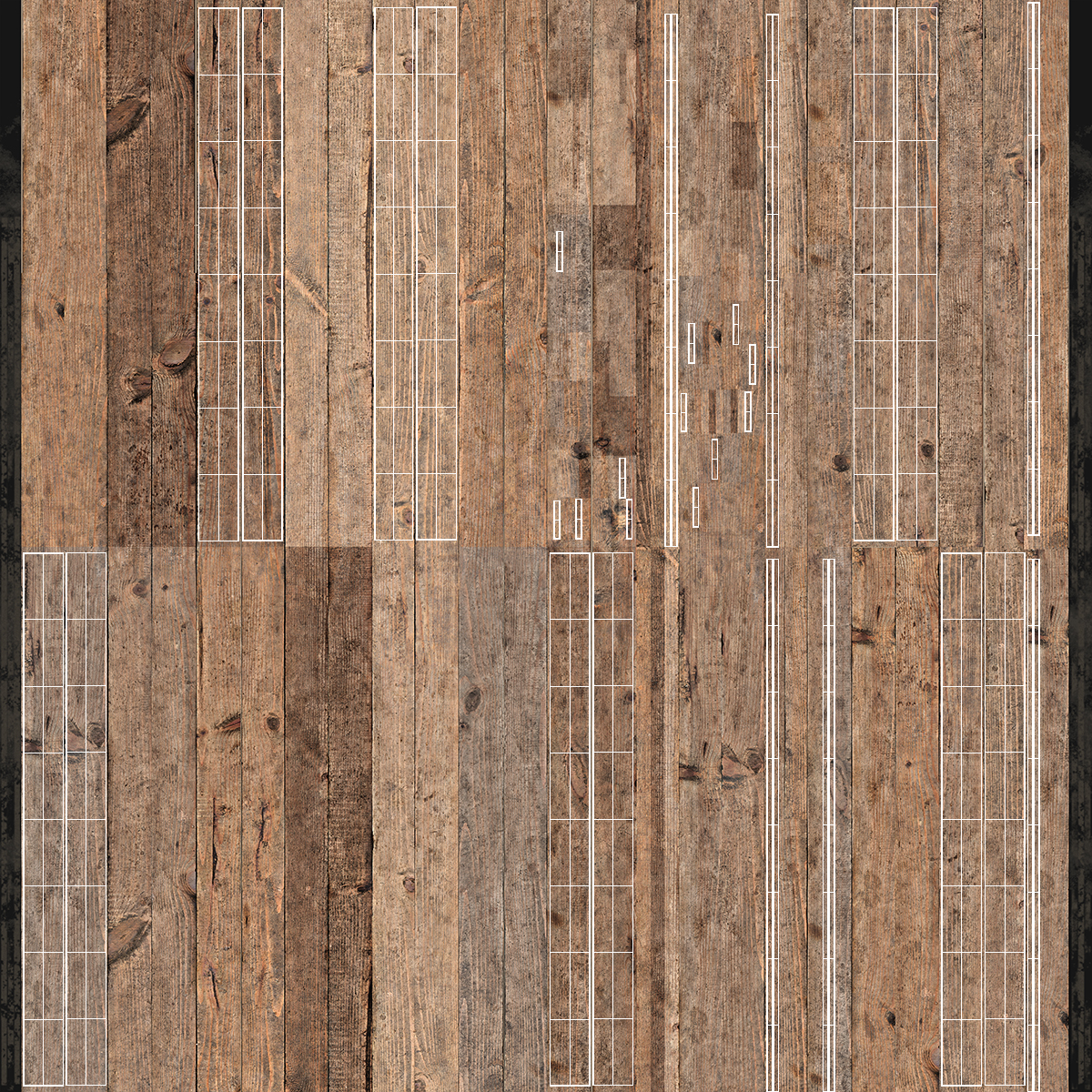 Old Wood Planks Set 3D model