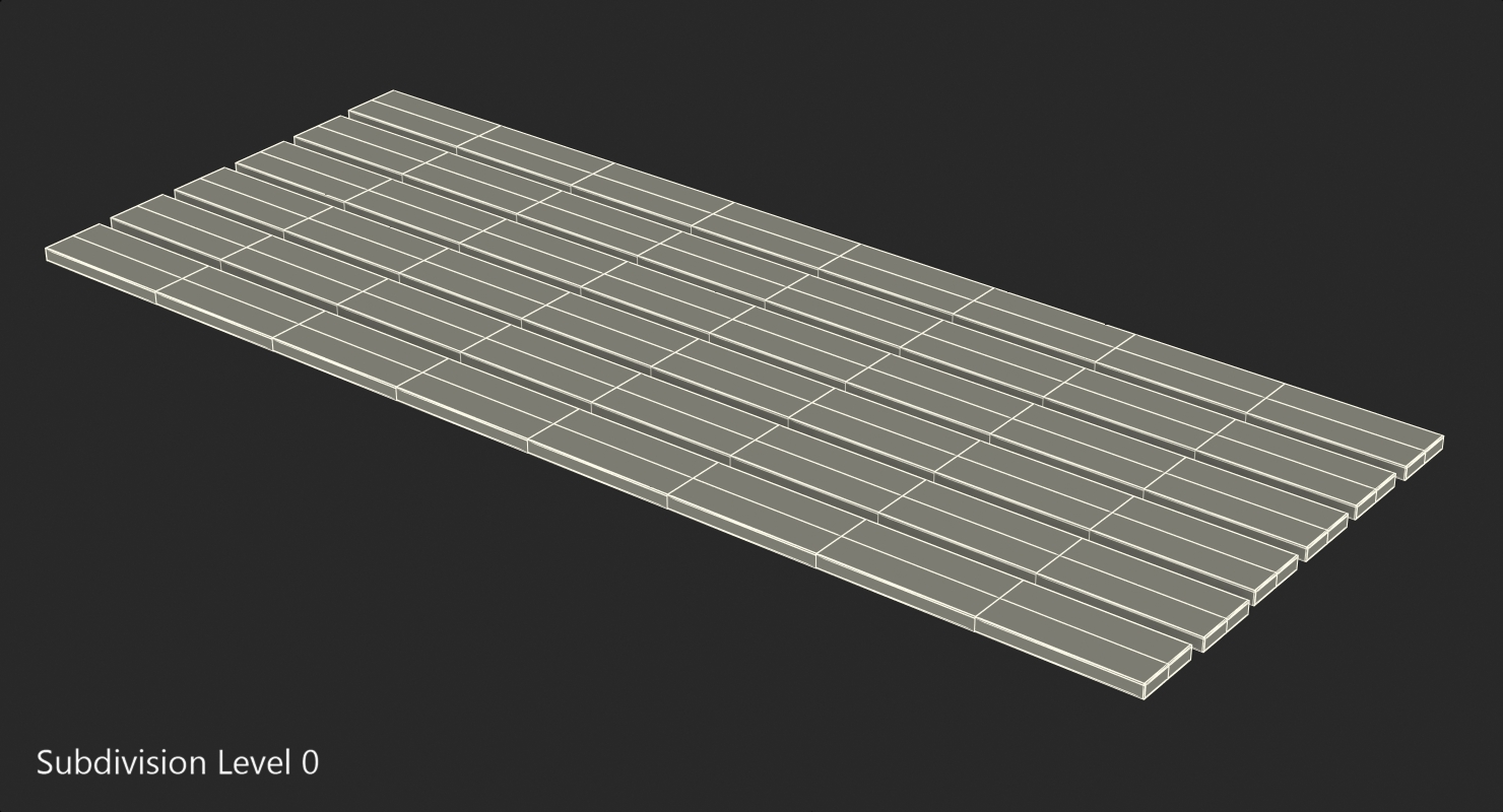 Old Wood Planks Set 3D model