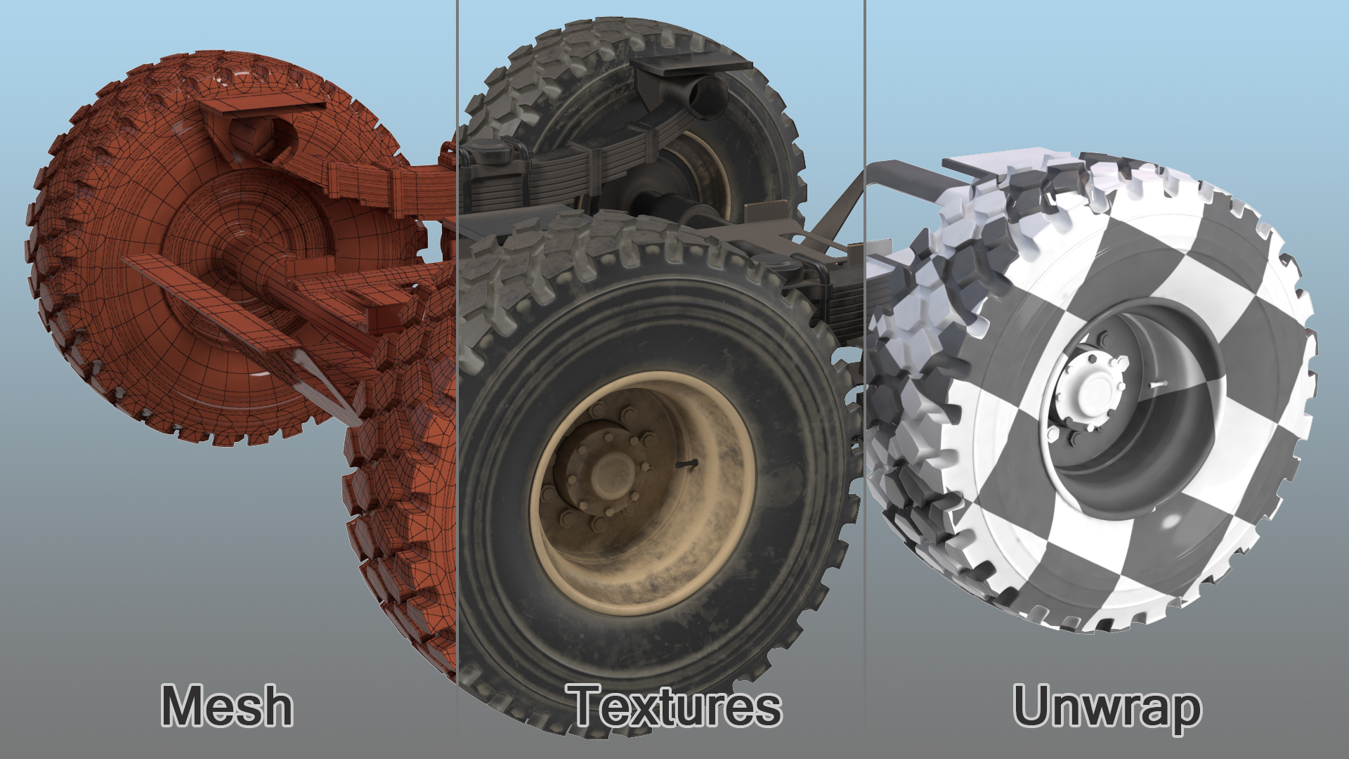 3D Heavy Duty Chassis model