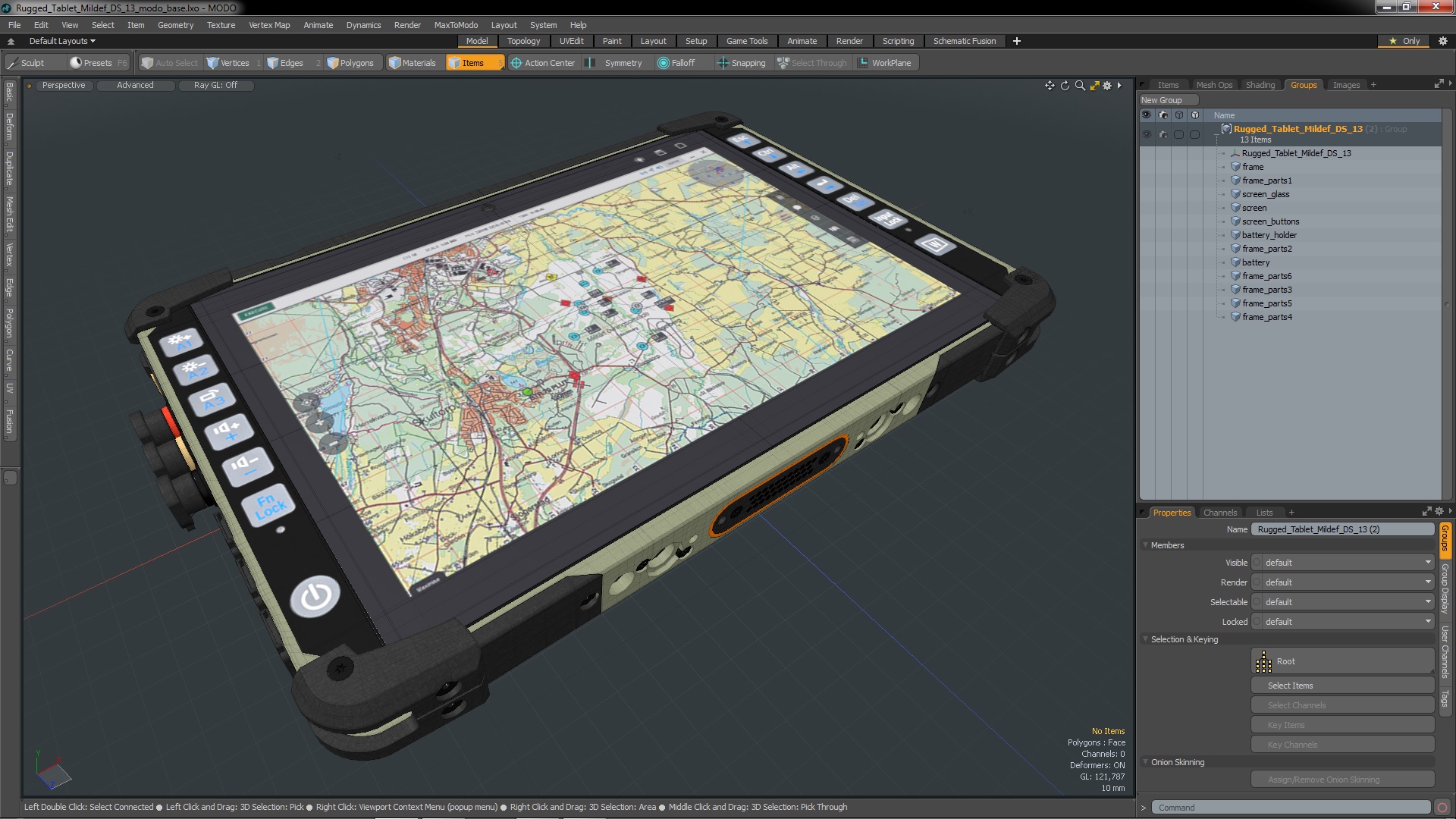 3D Rugged Tablet Mildef DS 13