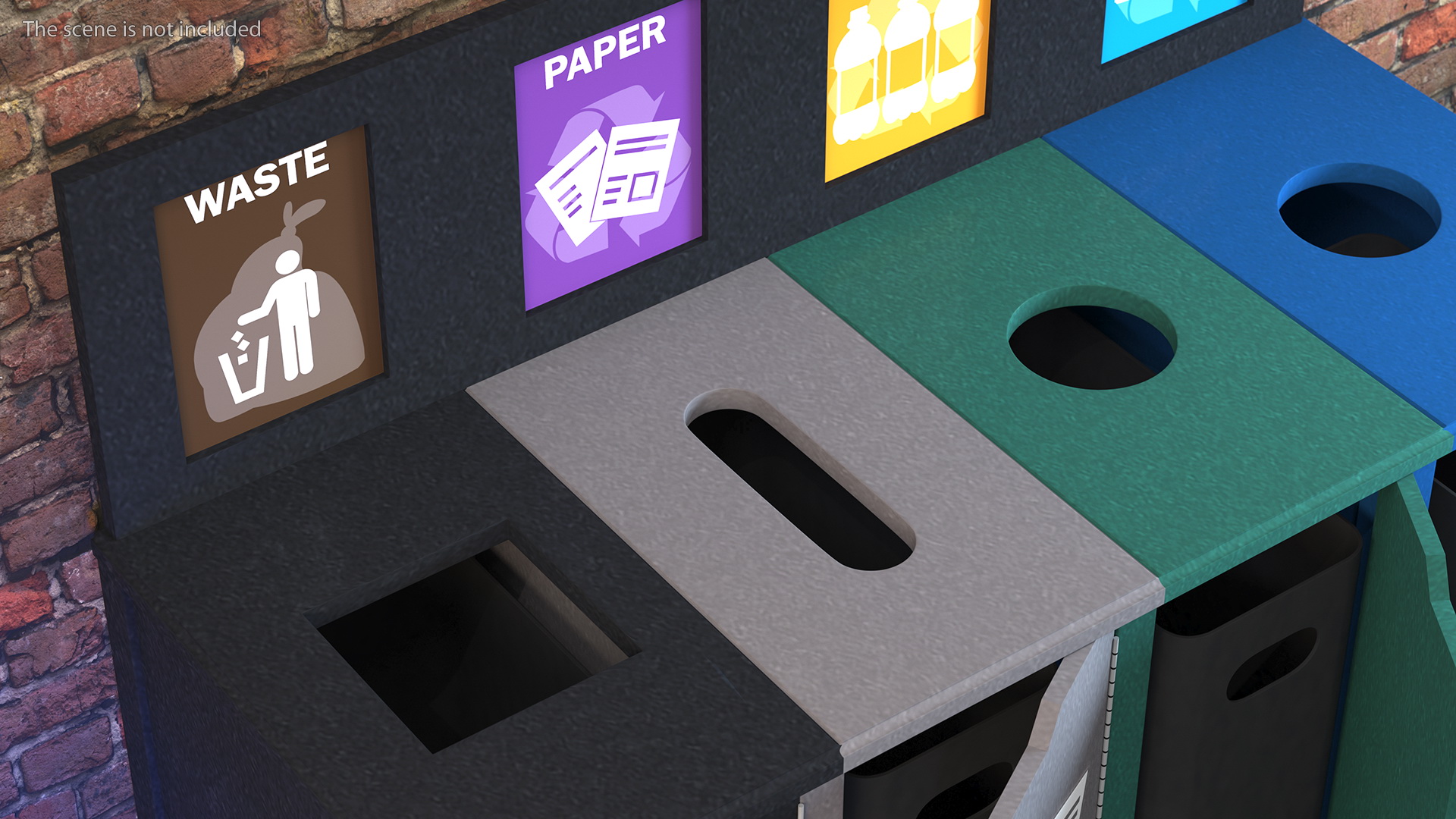 Sort Recycling Bins 3D model