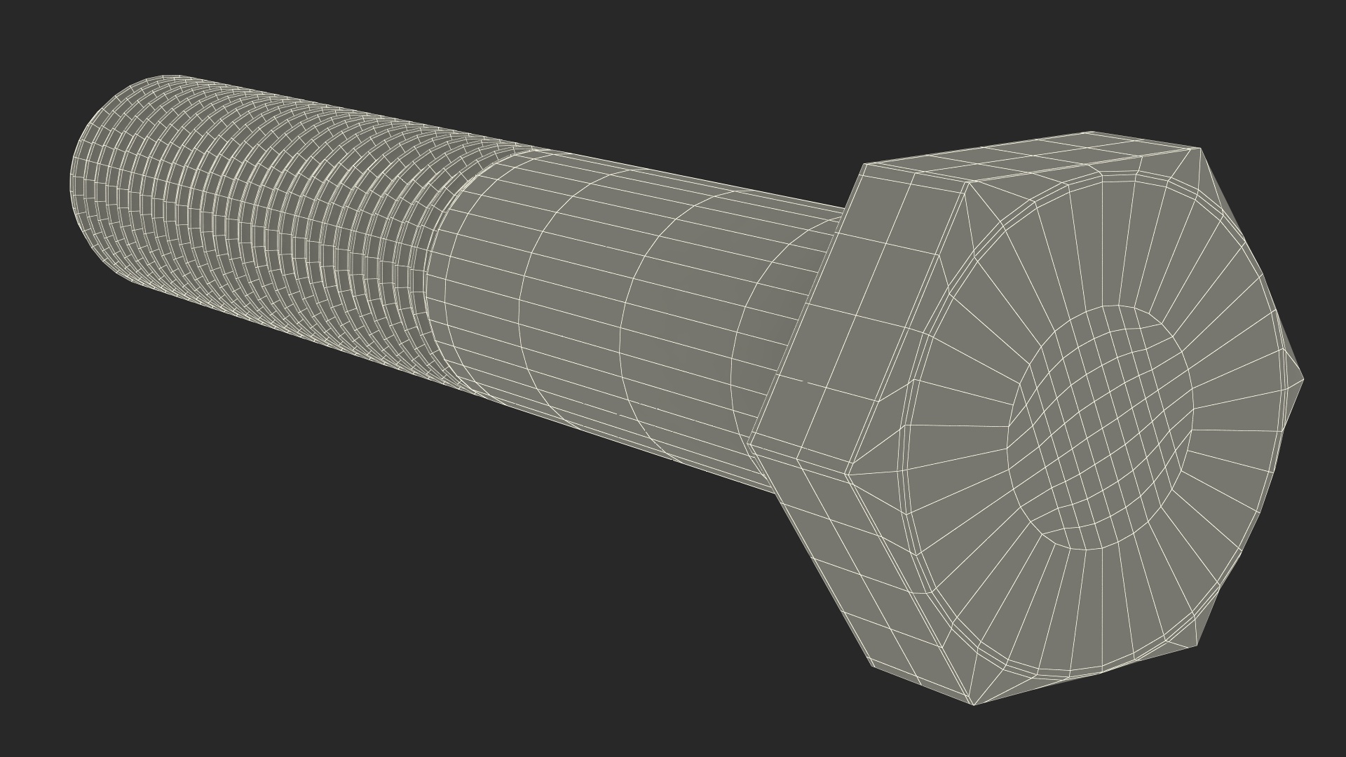 3D Hex Bolt for 3D Print