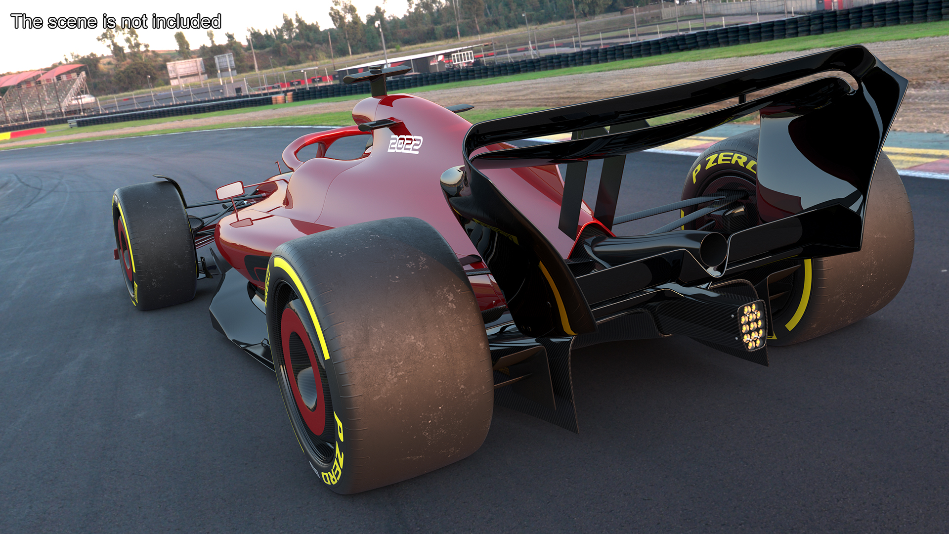 3D model Formula 1 2022 Red Livery