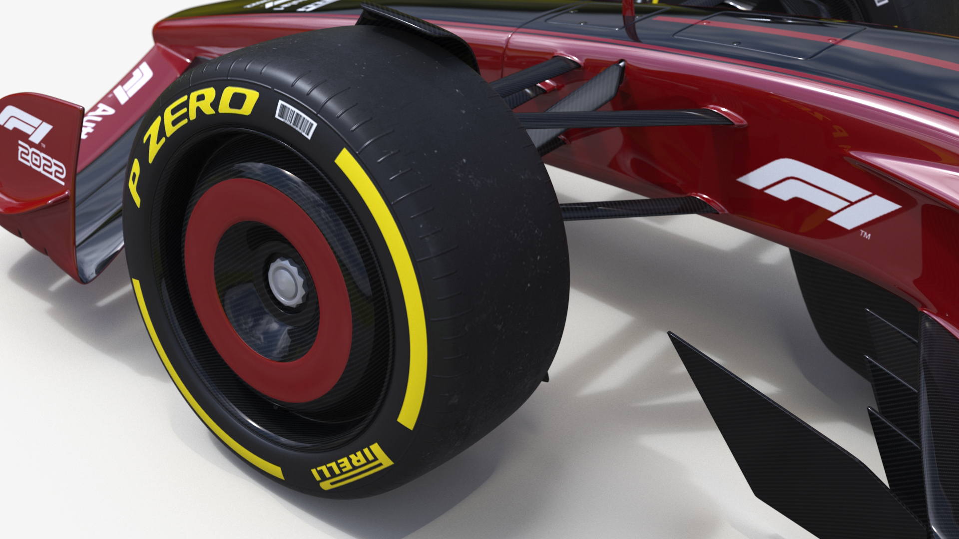 3D model Formula 1 2022 Red Livery