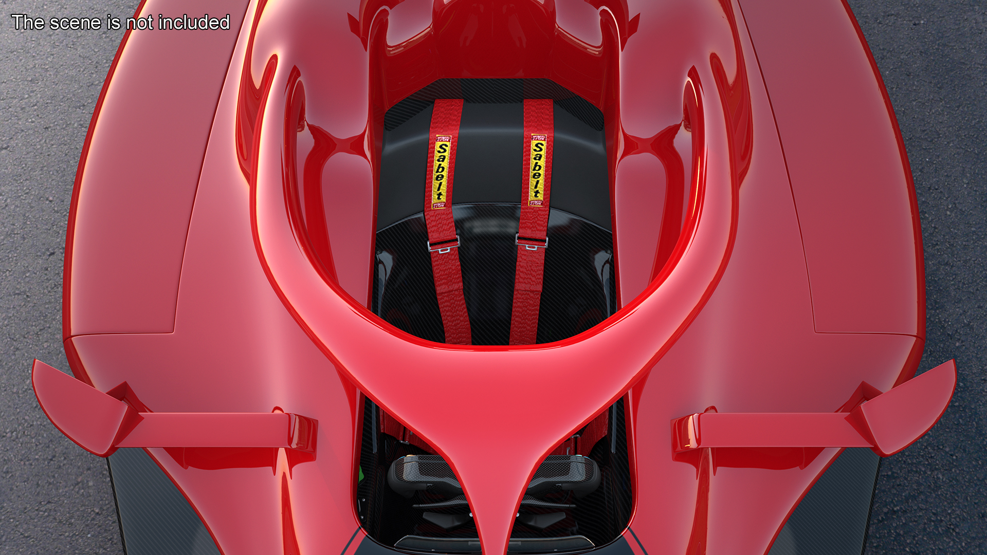 3D model Formula 1 2022 Red Livery