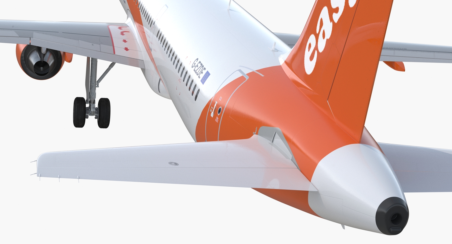 Airbus A321 EasyJet Airline Rigged 3D model