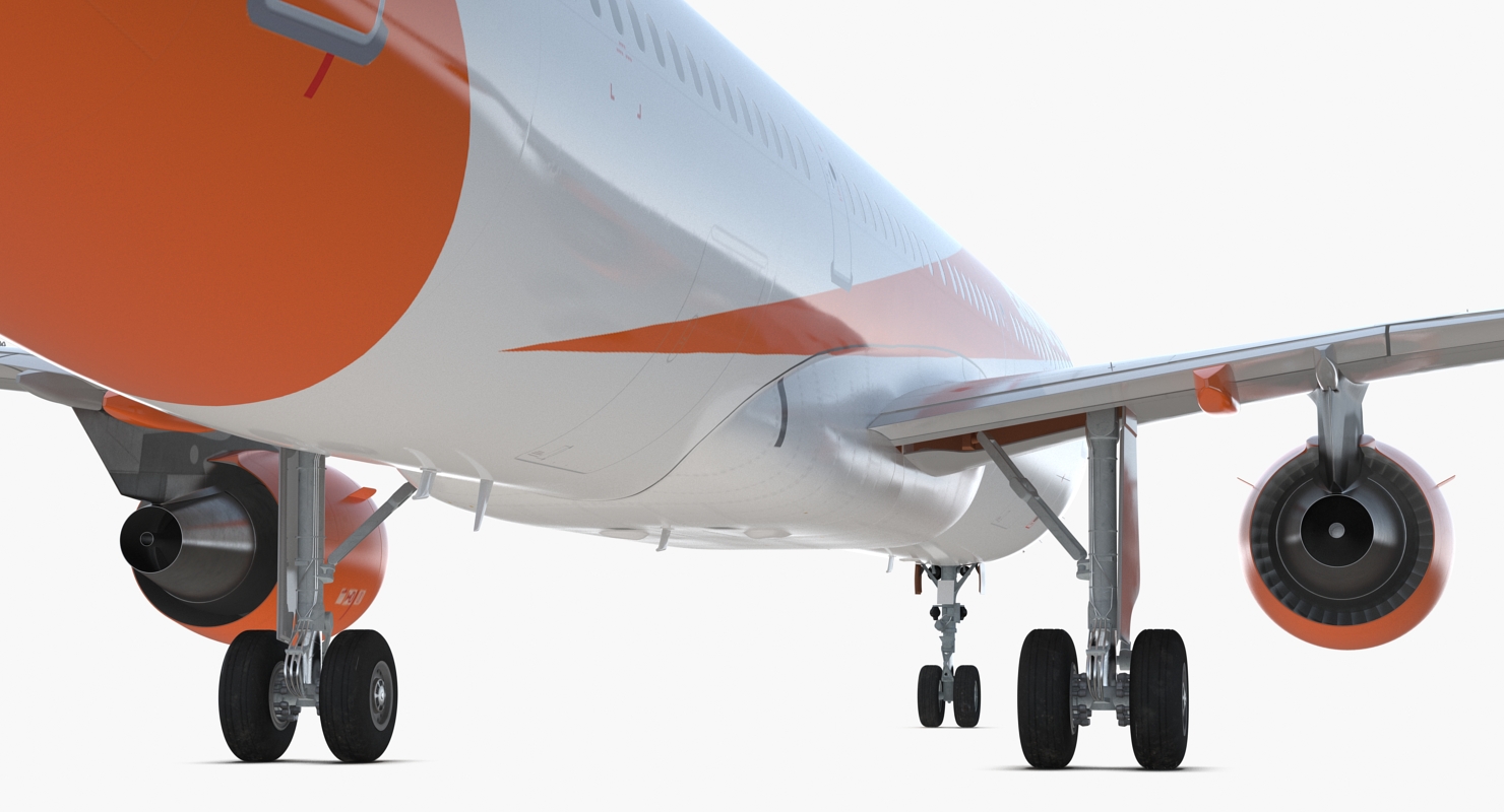 Airbus A321 EasyJet Airline Rigged 3D model