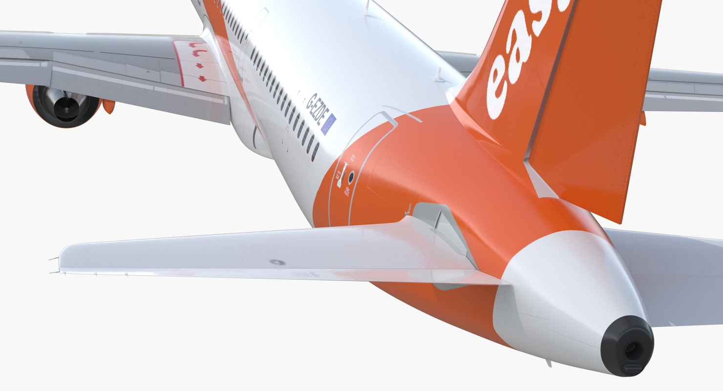 Airbus A321 EasyJet Airline Rigged 3D model