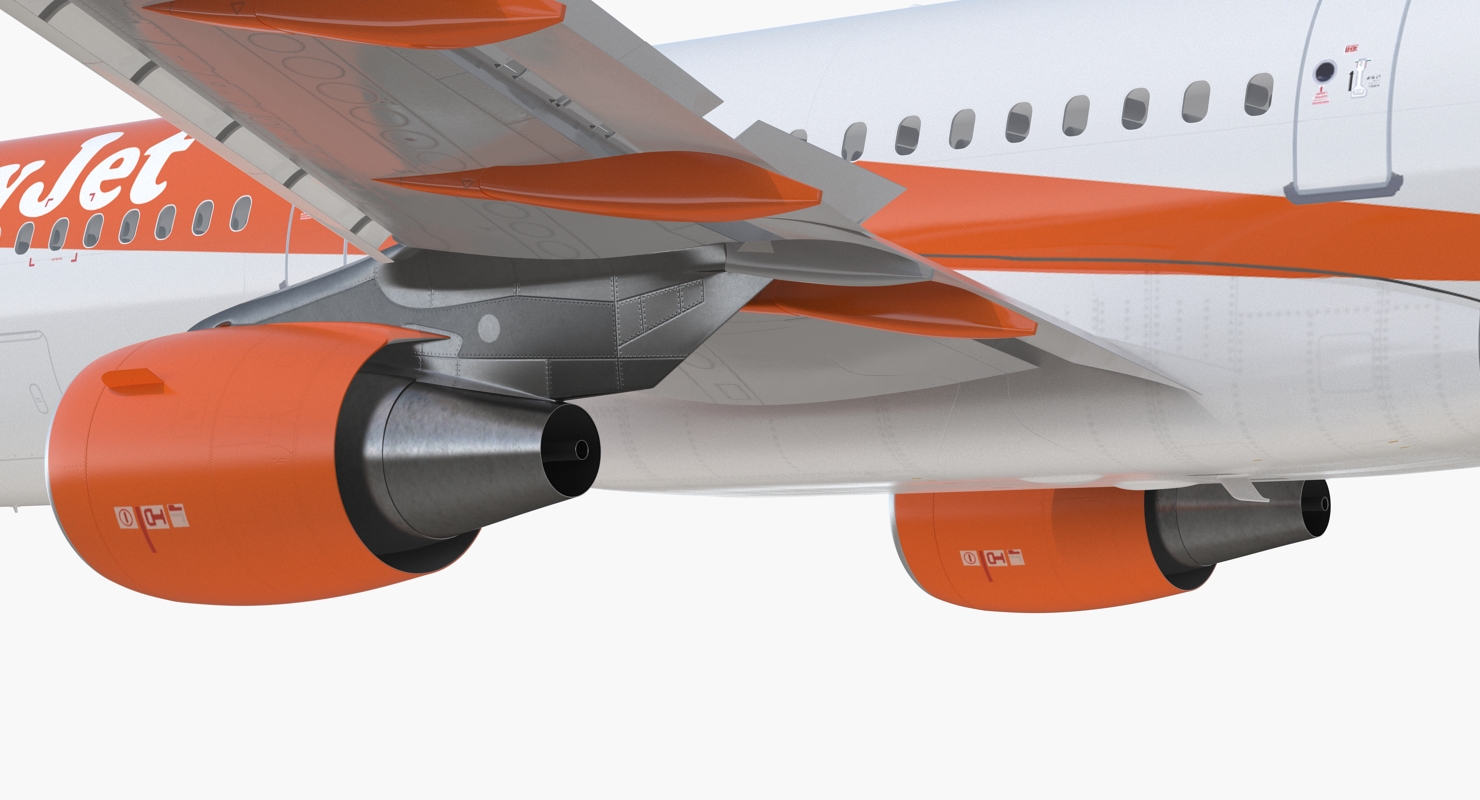 Airbus A321 EasyJet Airline Rigged 3D model