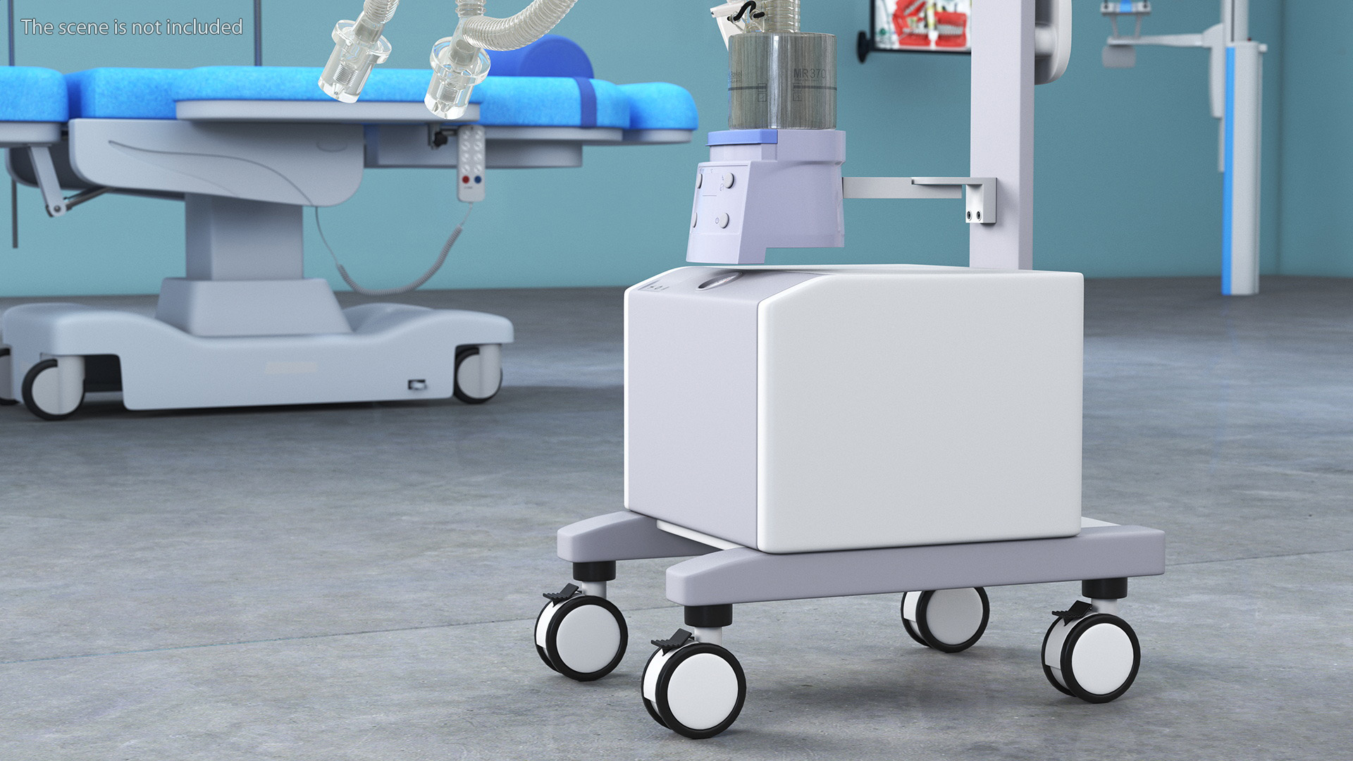 3D Mechanical Ventilator System Mindray Rigged model