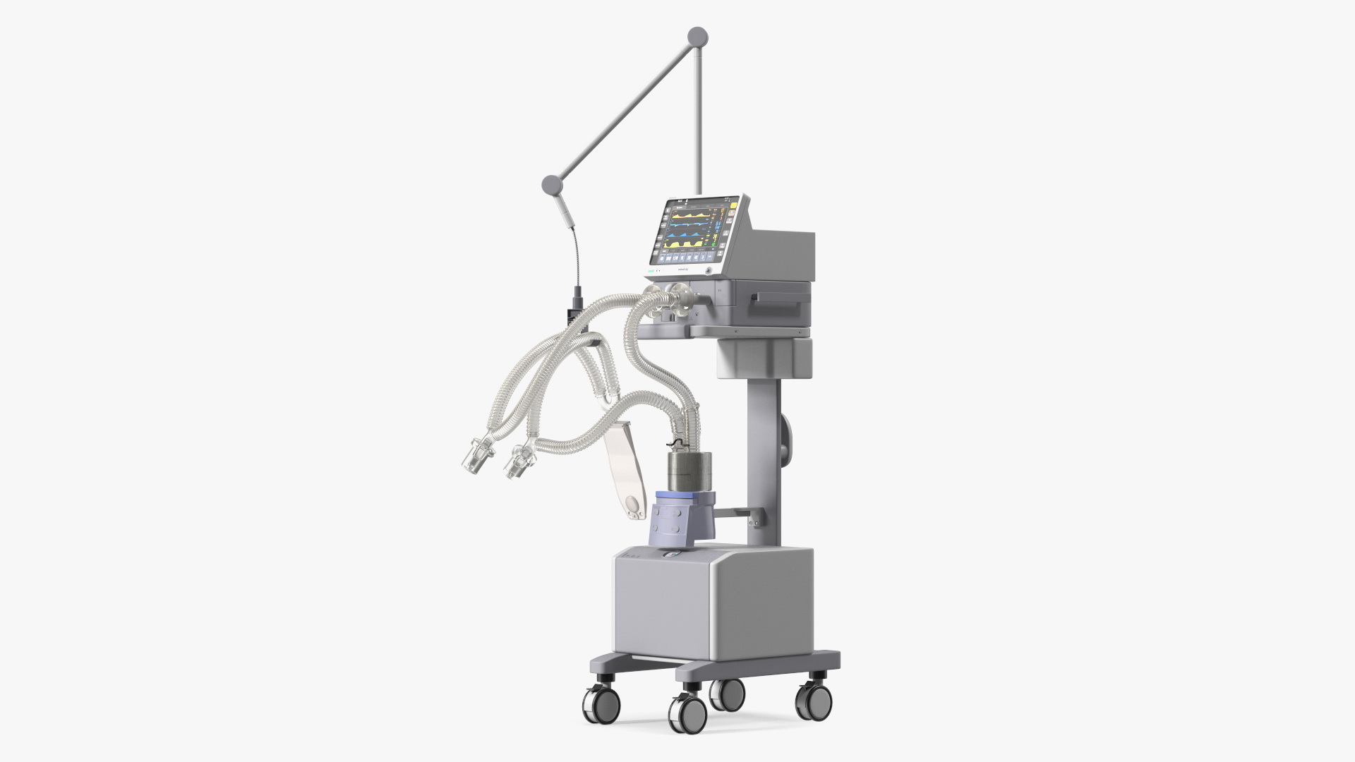 3D Mechanical Ventilator System Mindray Rigged model