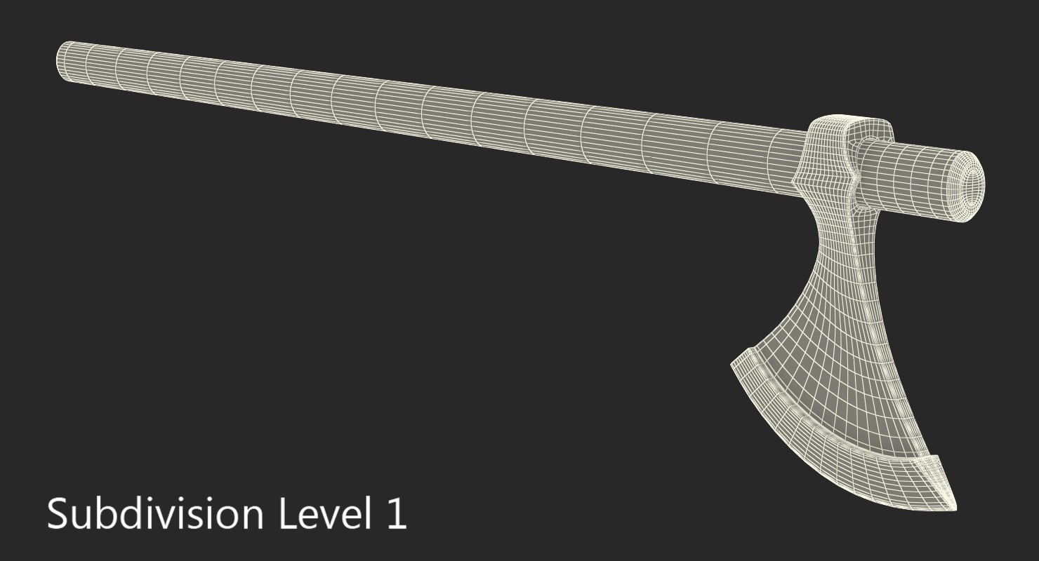 3D model Viking Long Axe