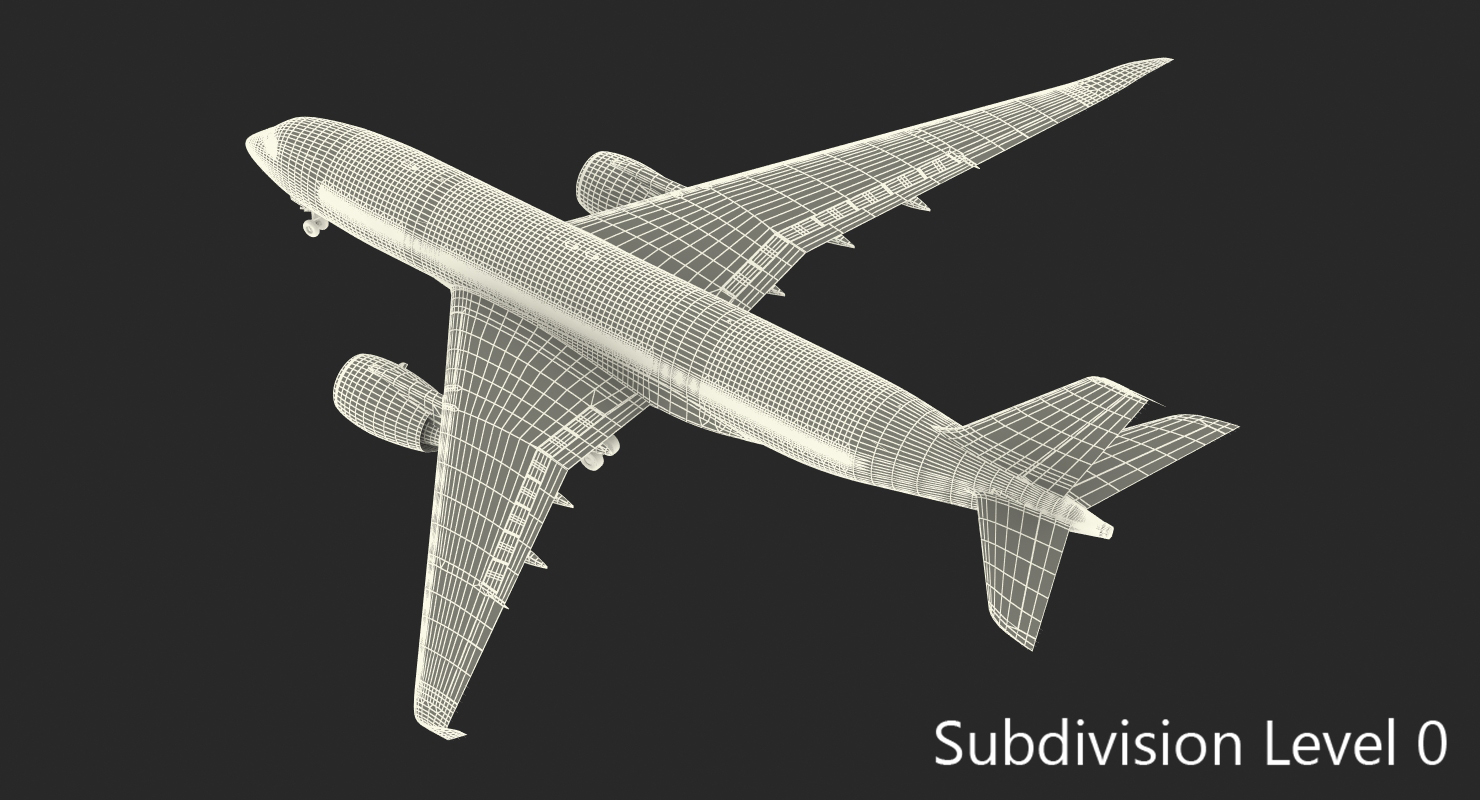 3D Airbus A350 800 Emirates Air Line model