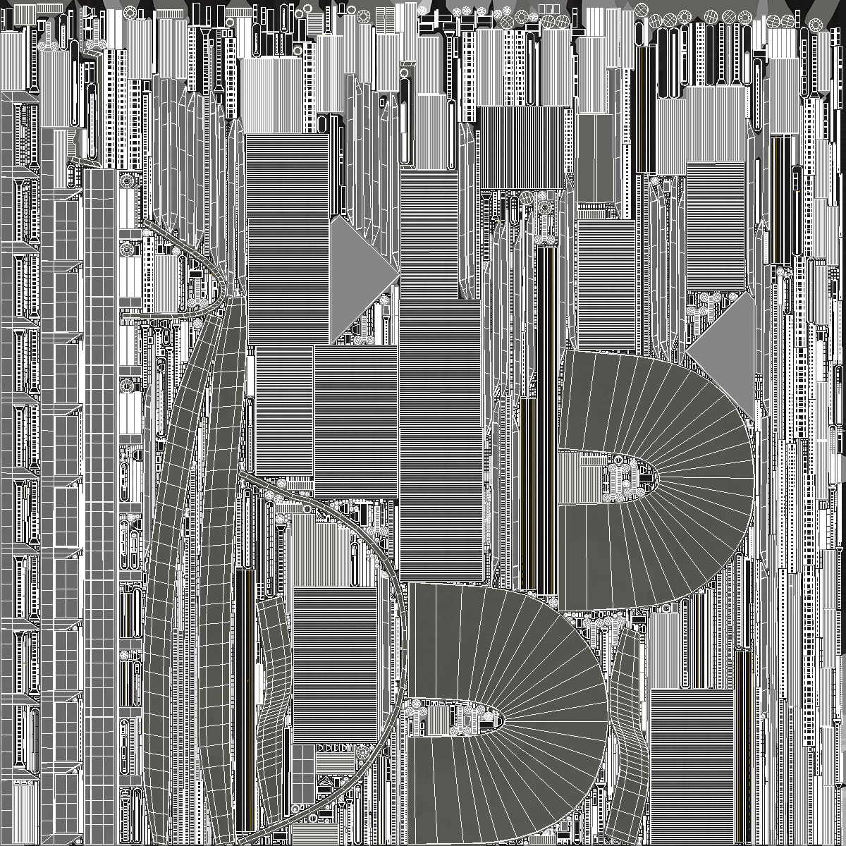 Cross Belt Sorter Rigged 3D model