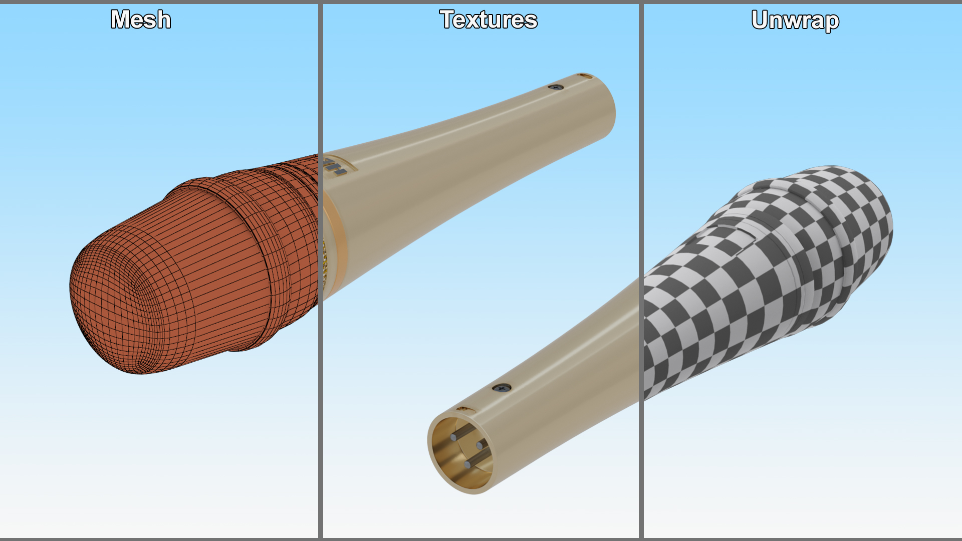 3D Dynamic Microphone Heil model