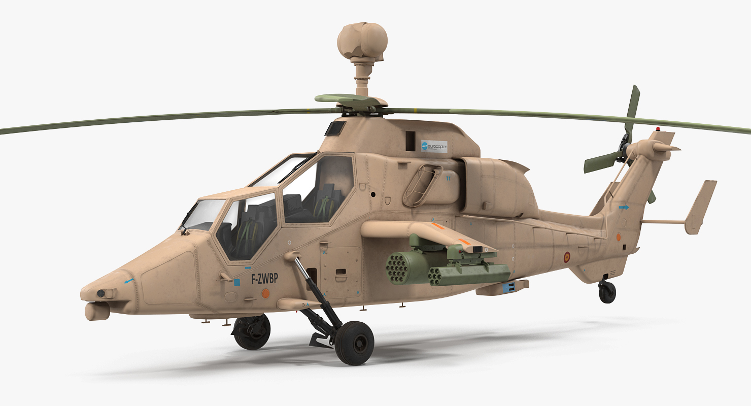 3D model Eurocopter Tigre EC665 Spain Rigged