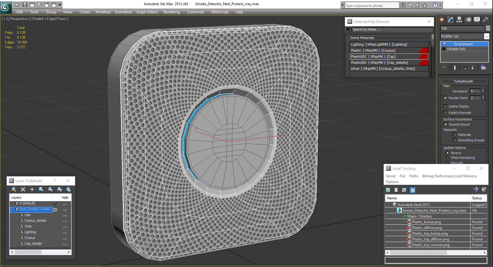 Smoke Detector Nest Protect 3D