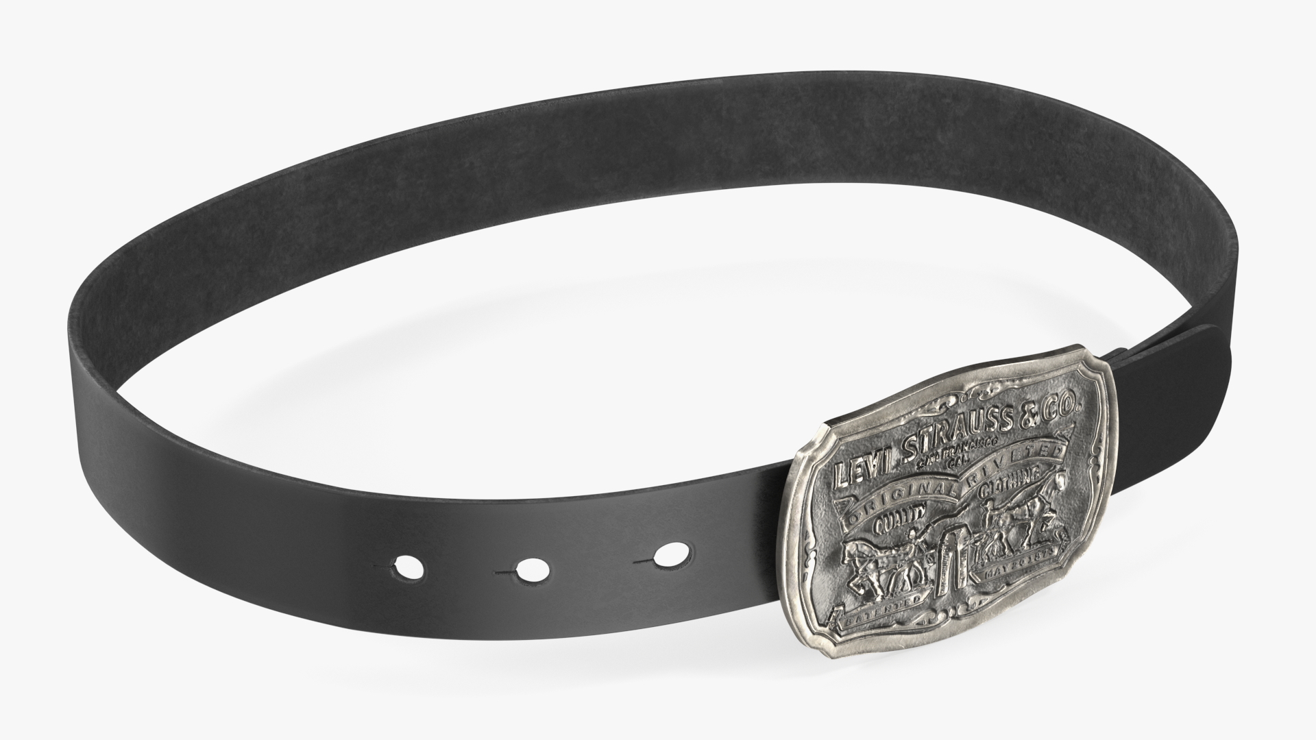 Levis Belt with Plaque Buckle 3D model