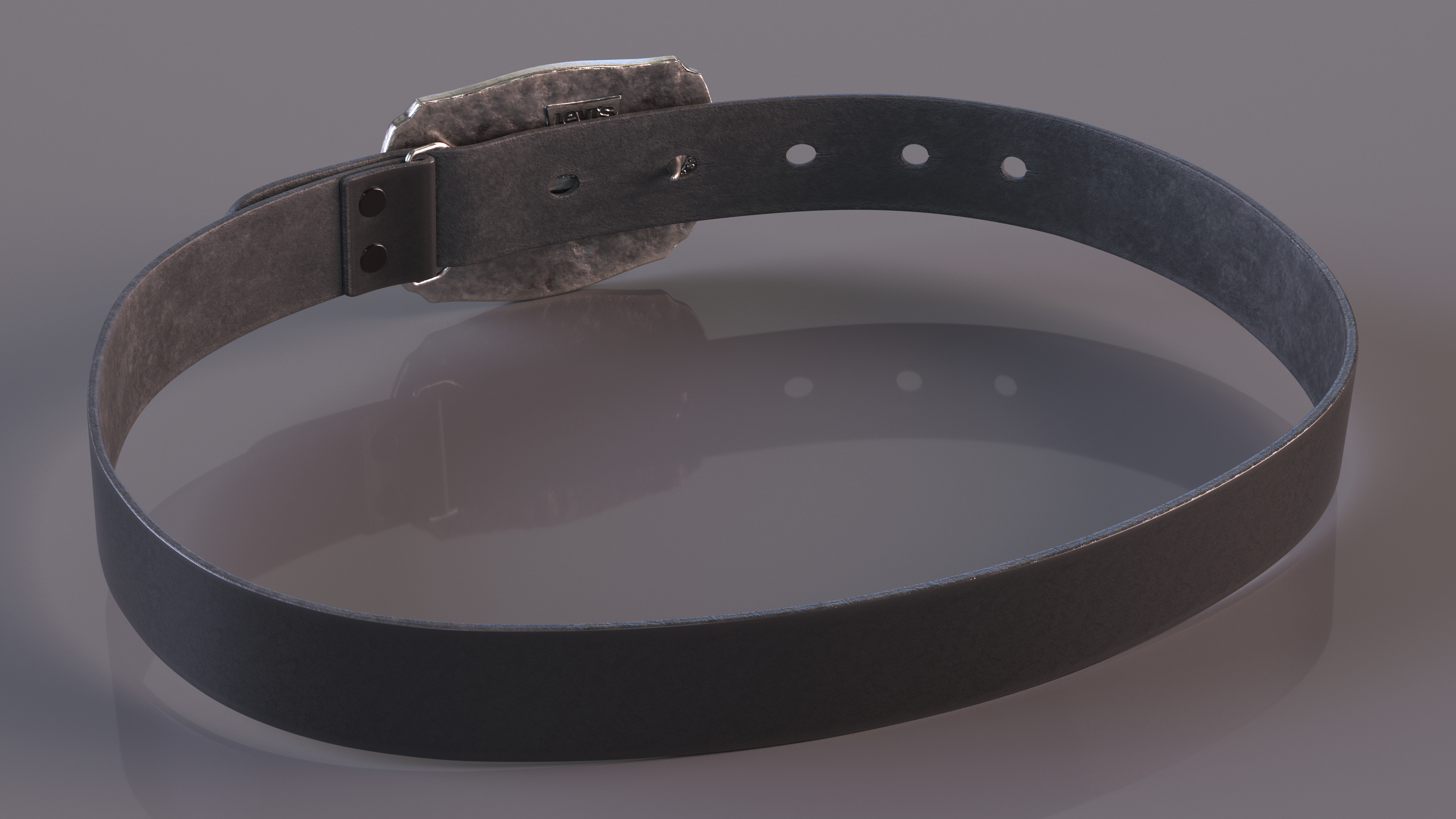 Levis Belt with Plaque Buckle 3D model