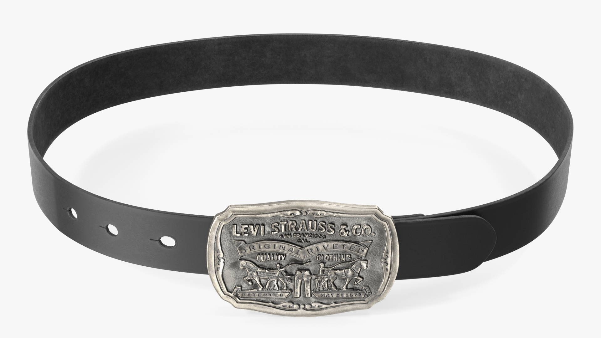 Levis Belt with Plaque Buckle 3D model