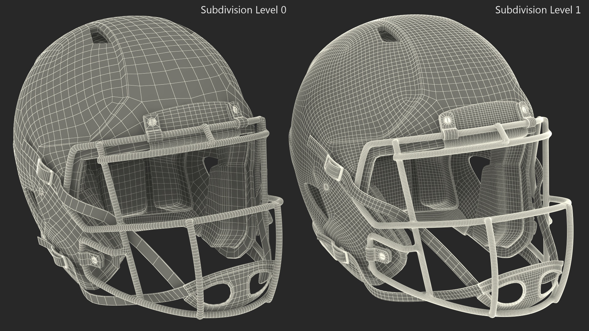 American Football Helmet 3D model