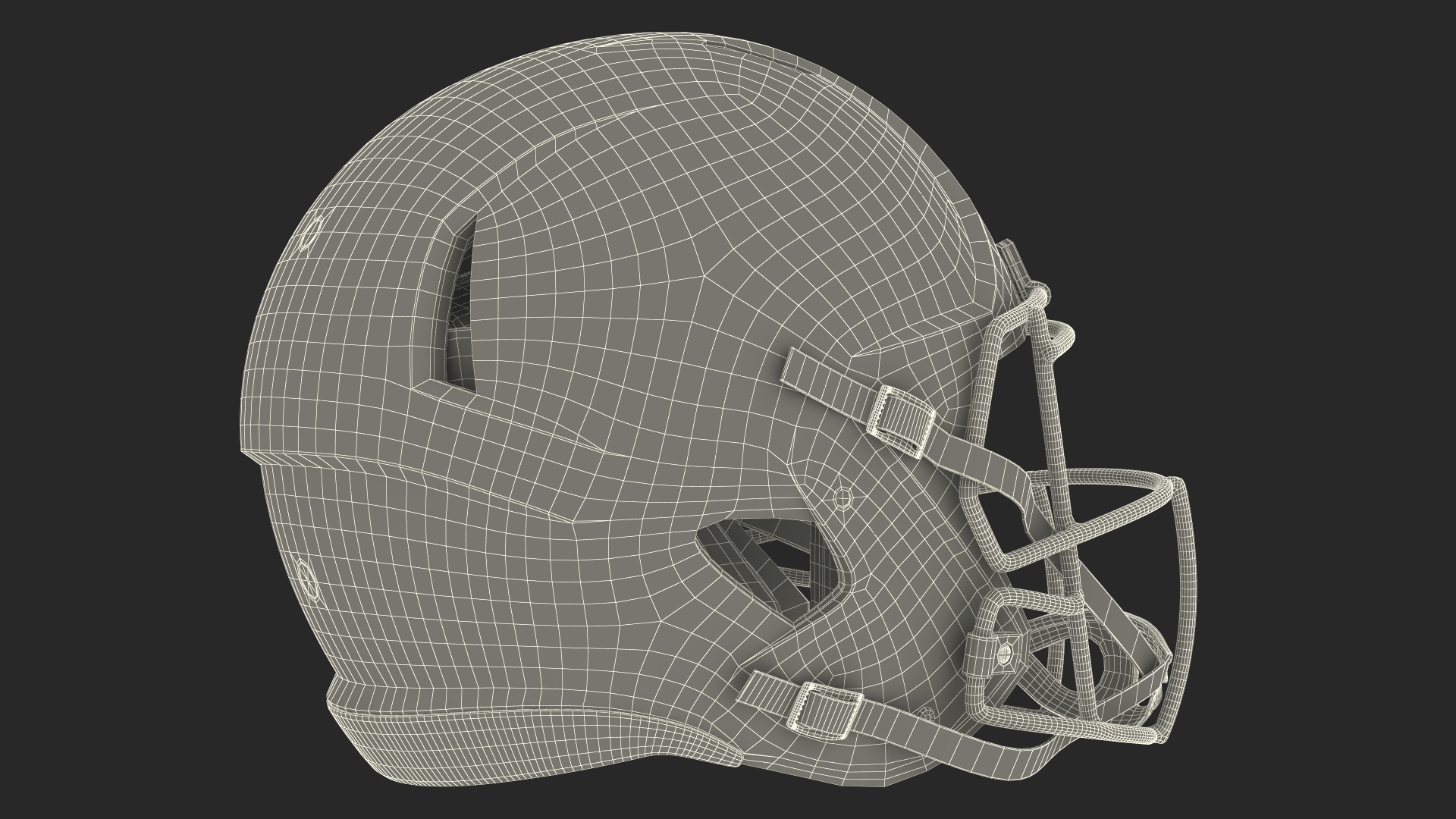 American Football Helmet 3D model