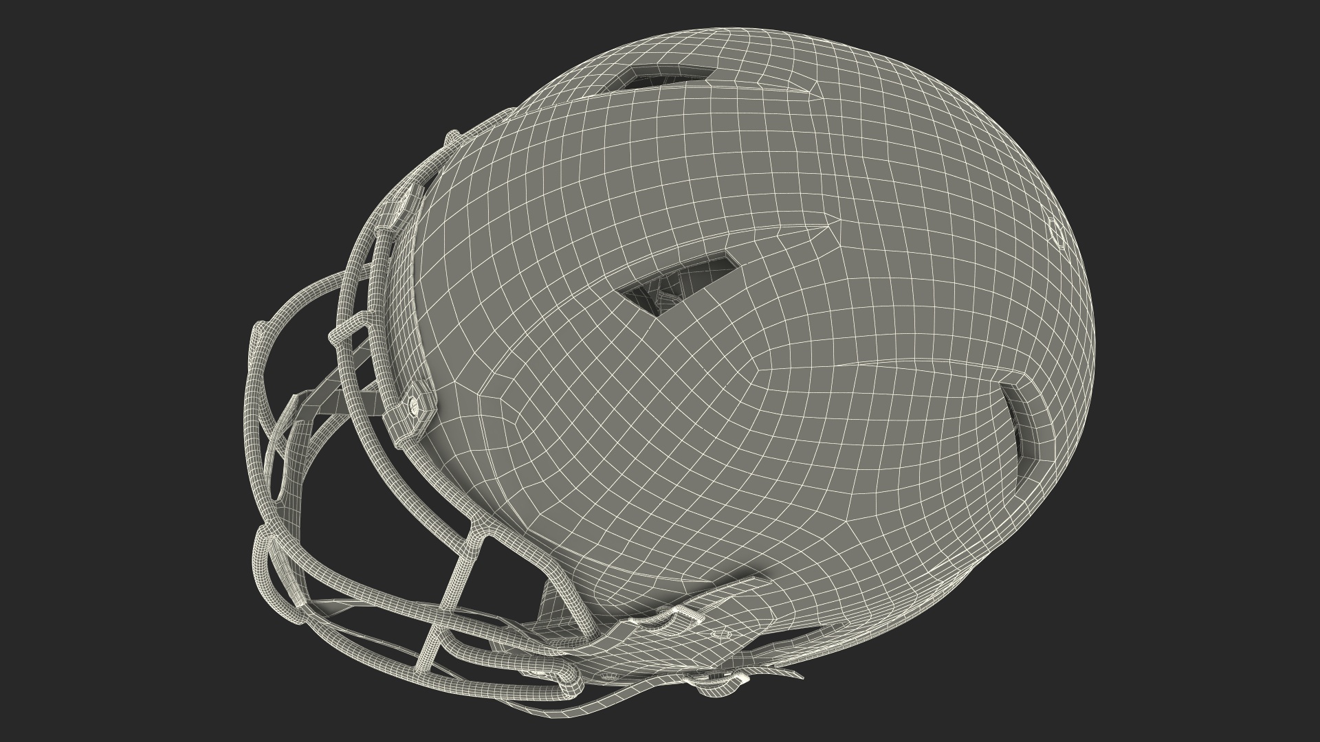 American Football Helmet 3D model