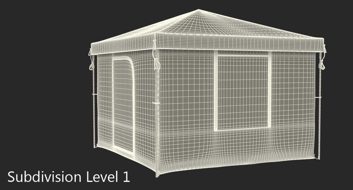 3D Cabin Camping Tent model