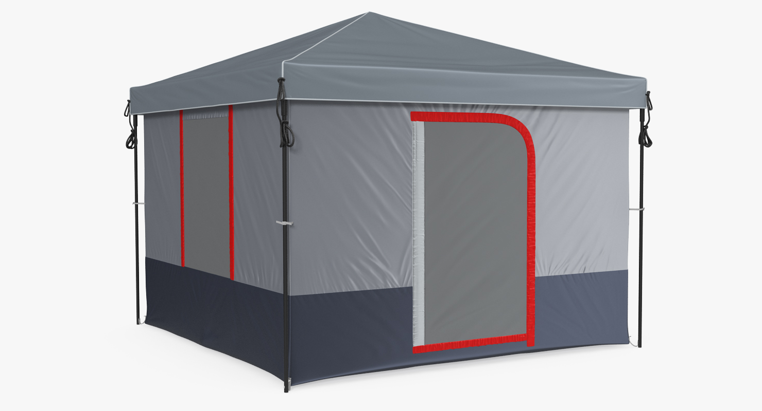 3D Cabin Camping Tent model