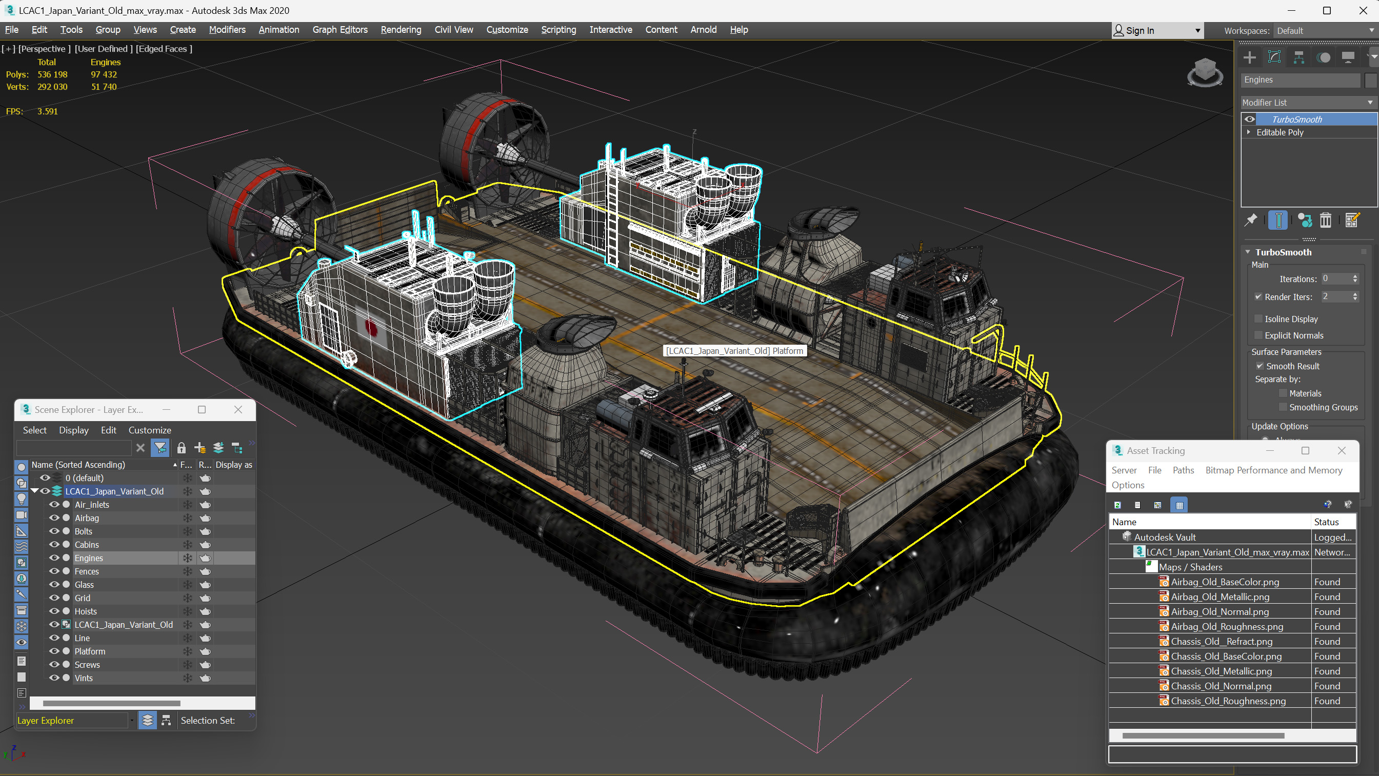 3D LCAC1 Japan Variant Old model