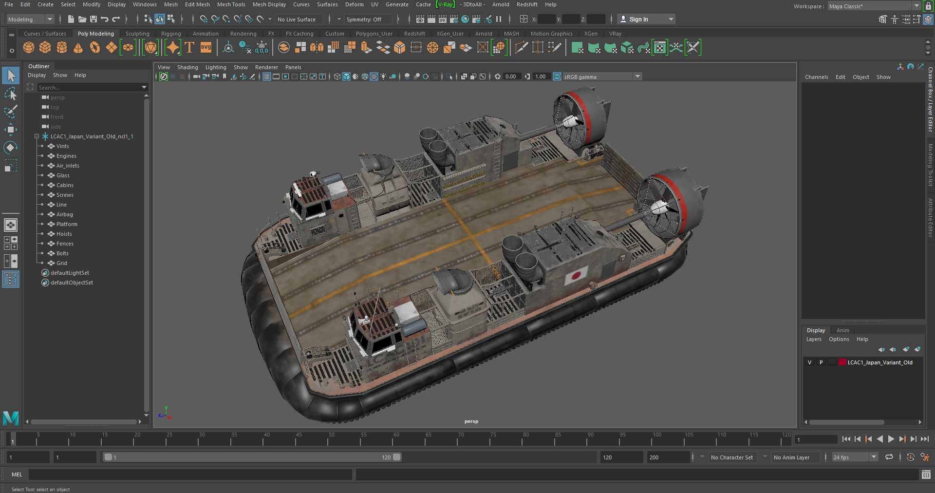 3D LCAC1 Japan Variant Old model