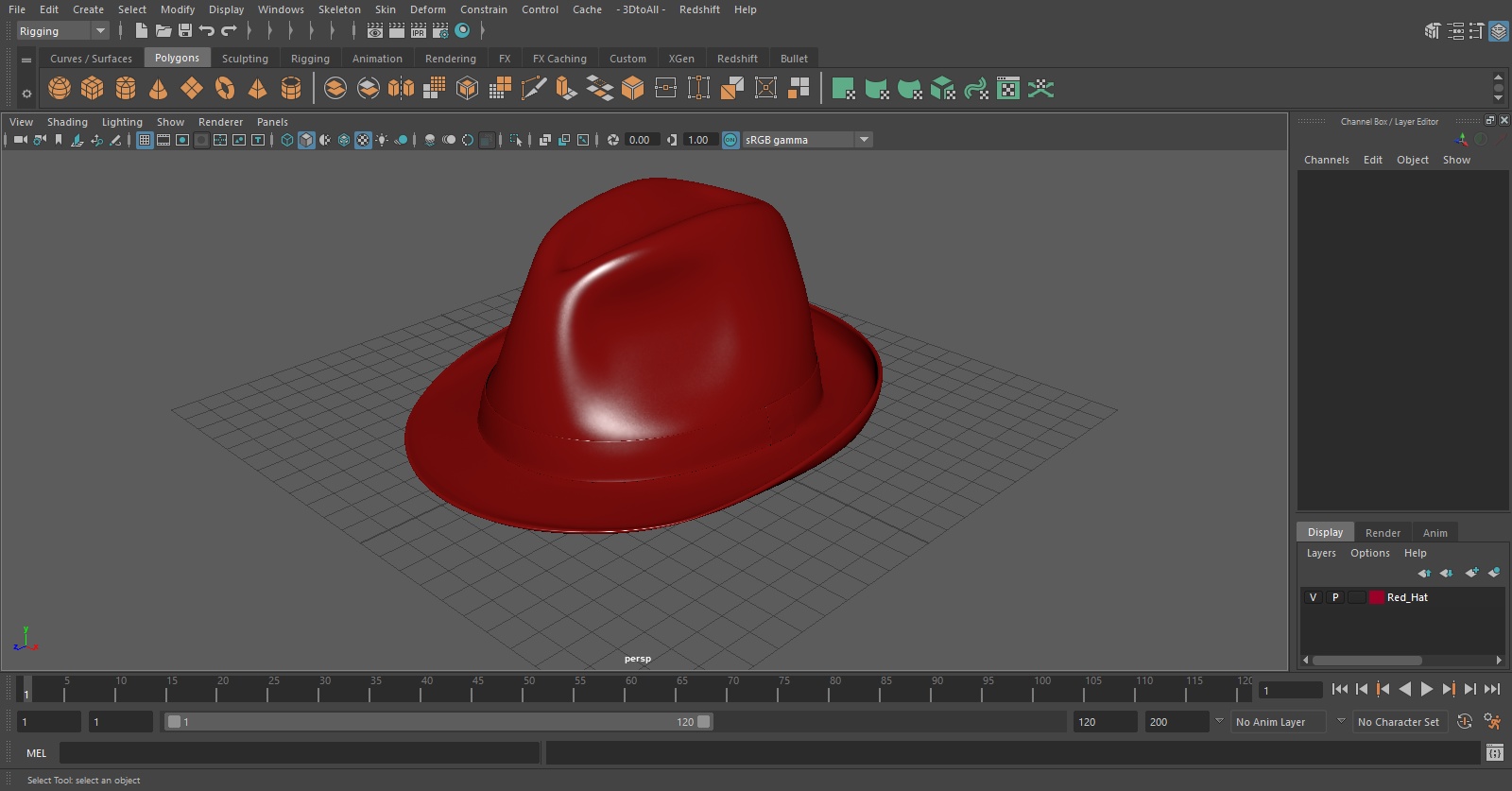 Red Hat 3D model